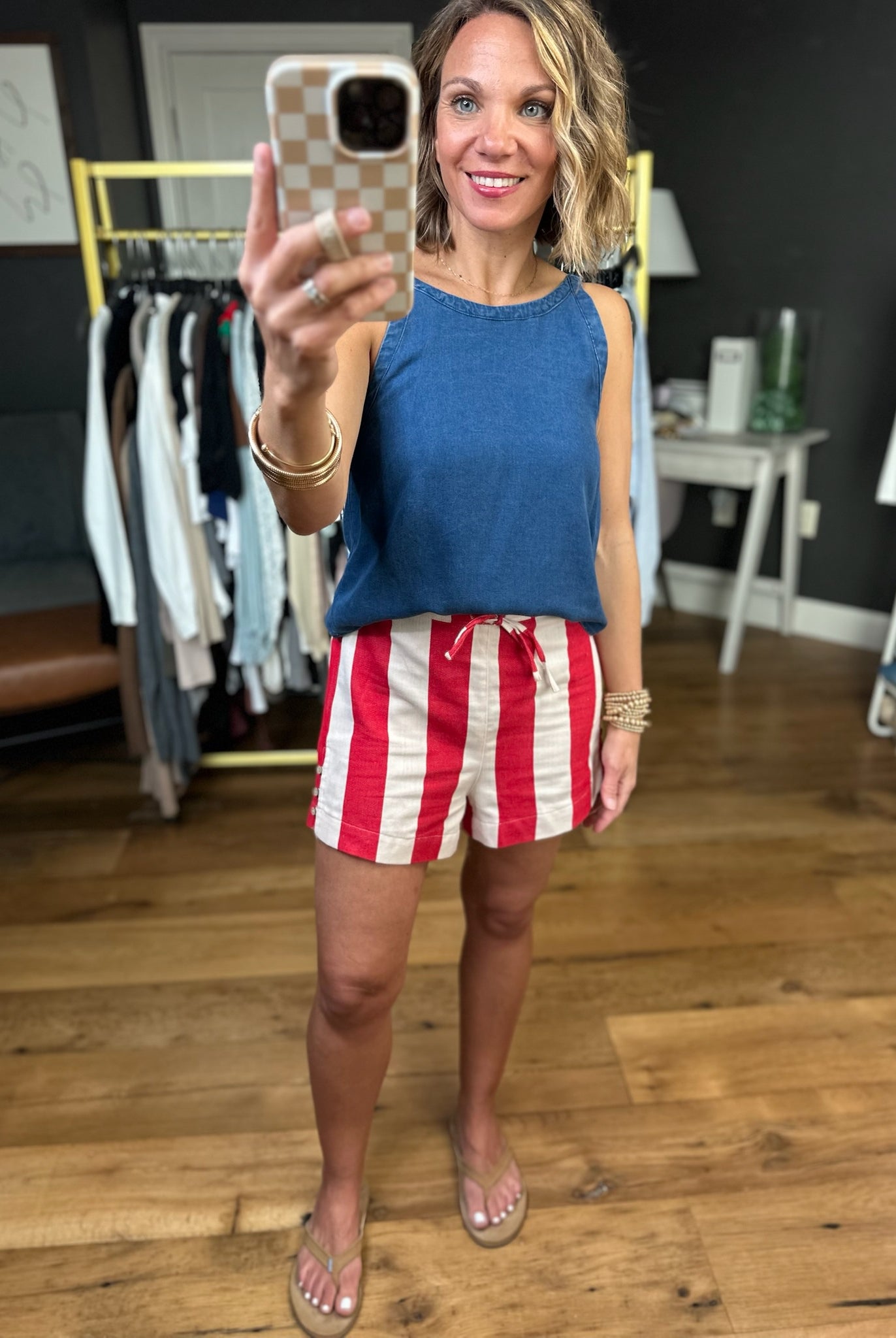 Summer Season Striped Short - Multiple Options-Wishlist-Anna Kaytes Boutique, Women's Fashion Boutique in Grinnell, Iowa