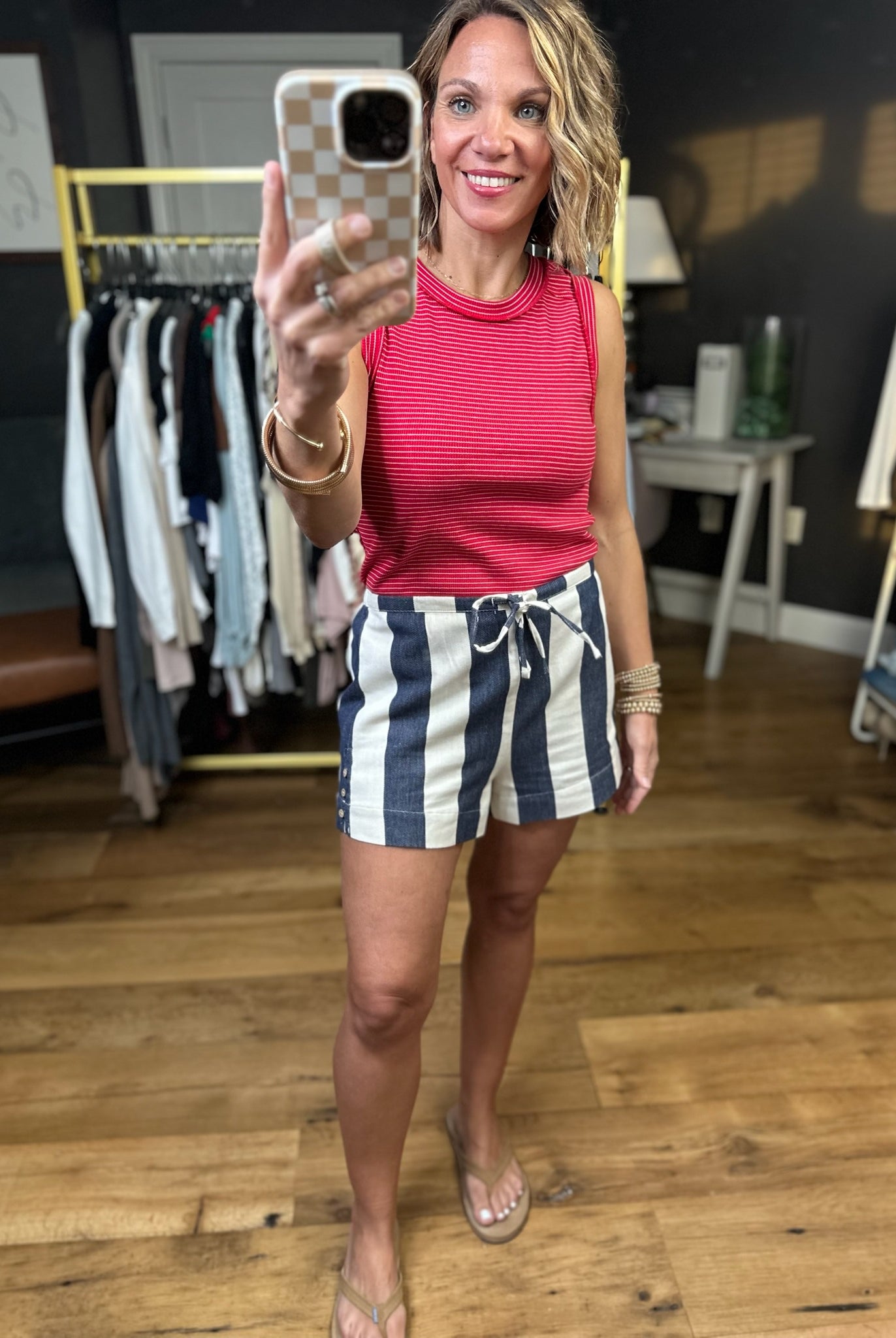 Summer Season Striped Short - Multiple Options-Wishlist-Anna Kaytes Boutique, Women's Fashion Boutique in Grinnell, Iowa