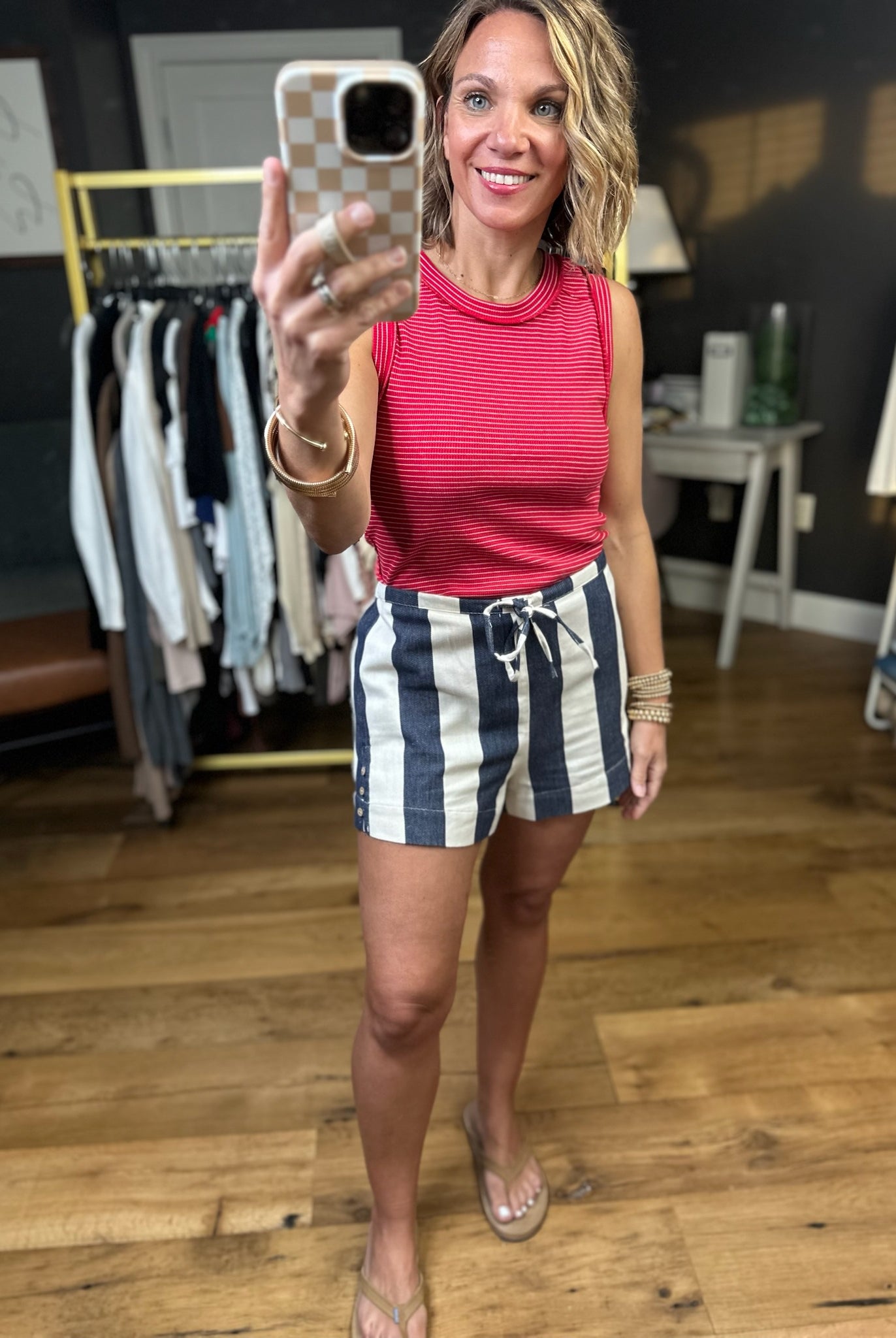 Summer Season Striped Short - Multiple Options-Wishlist-Anna Kaytes Boutique, Women's Fashion Boutique in Grinnell, Iowa