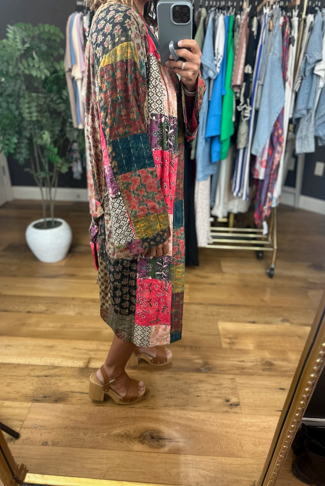 Way Beyond Patchwork Kimono-Sweaters-POL-Anna Kaytes Boutique, Women's Fashion Boutique in Grinnell, Iowa