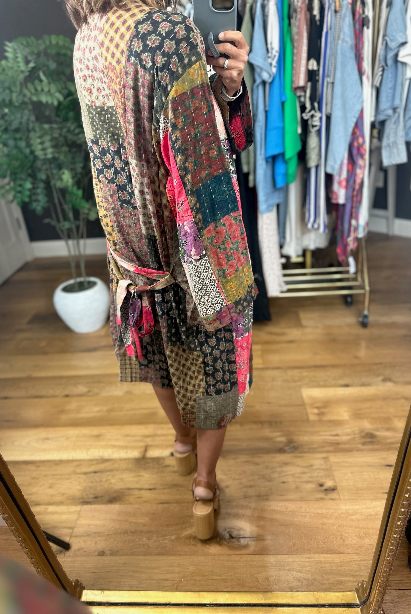 Way Beyond Patchwork Kimono-Sweaters-POL-Anna Kaytes Boutique, Women's Fashion Boutique in Grinnell, Iowa