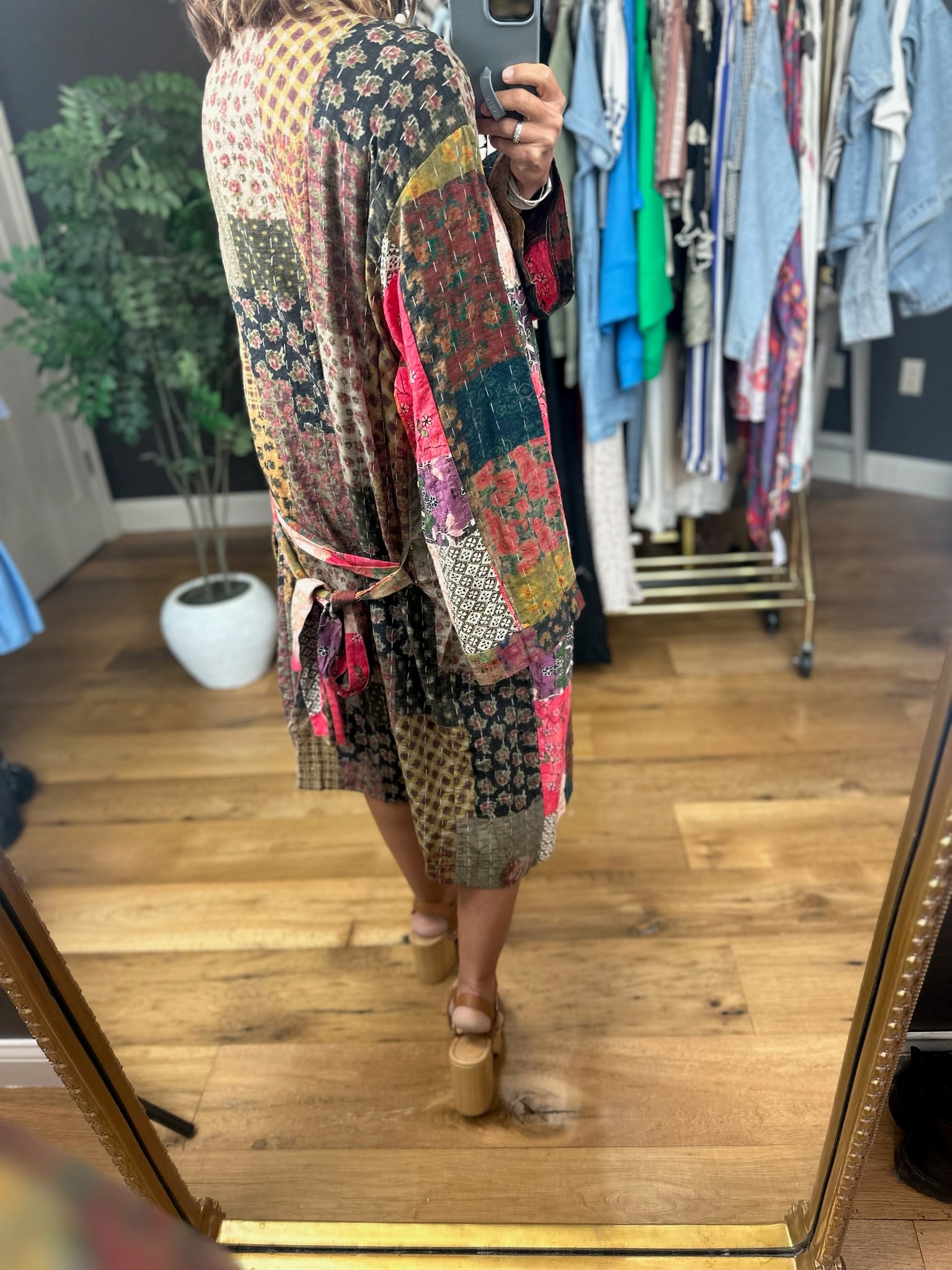 Way Beyond Patchwork Kimono-Sweaters-POL-Anna Kaytes Boutique, Women's Fashion Boutique in Grinnell, Iowa