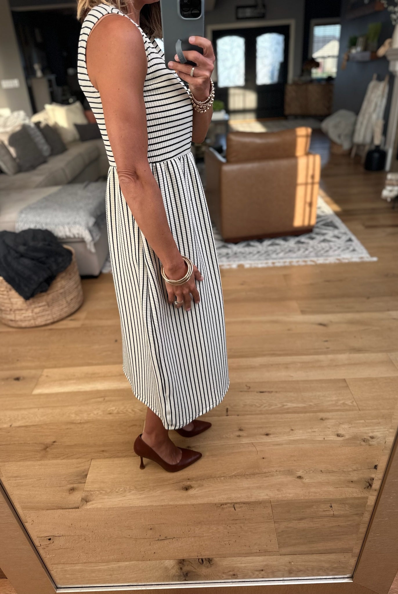 Brunch By Noon Pocket Midi Dress-Wishlist-Anna Kaytes Boutique, Women's Fashion Boutique in Grinnell, Iowa