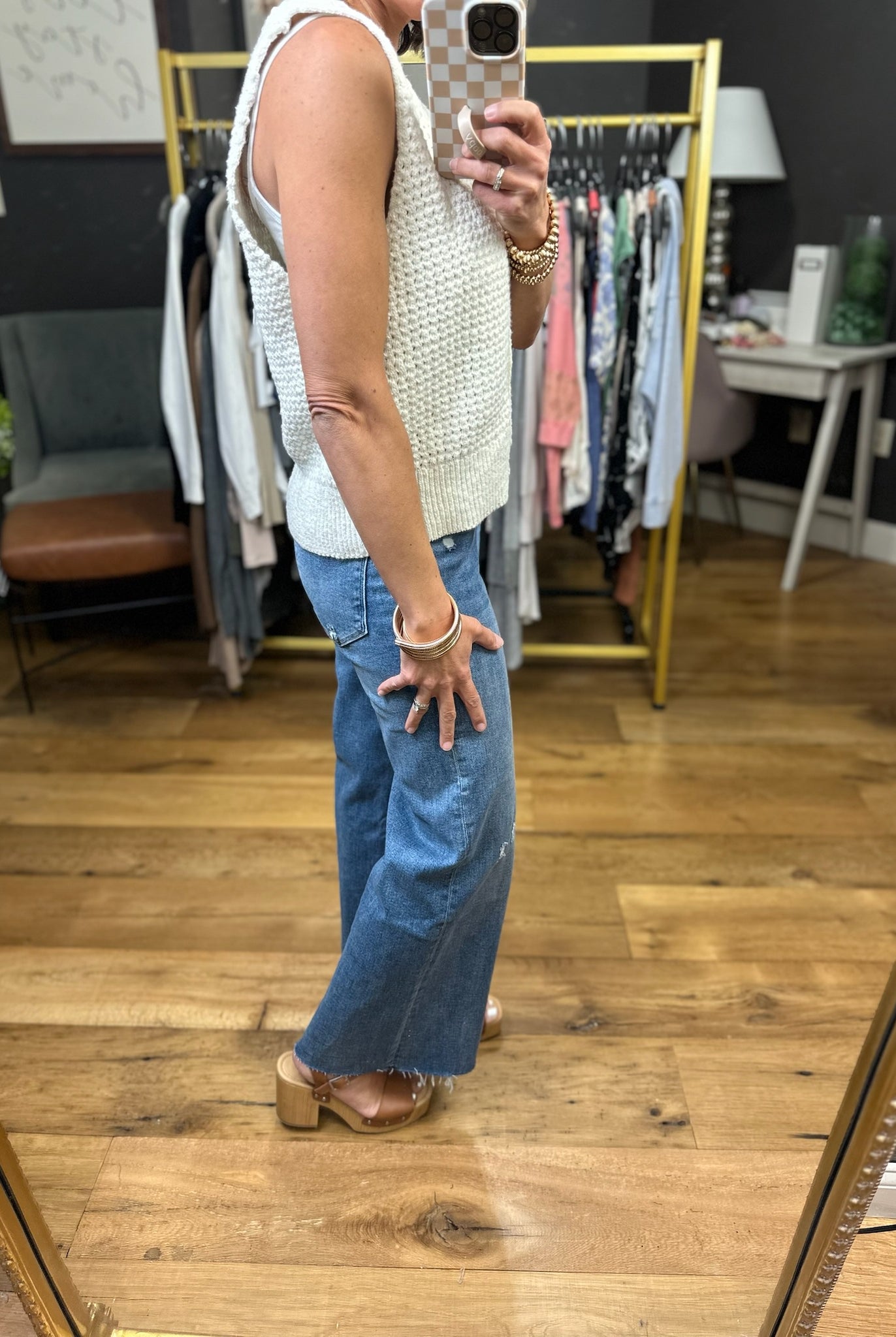 Good Seeing You V-Neck Knit Vest - Cream-Bucketlist-Anna Kaytes Boutique, Women's Fashion Boutique in Grinnell, Iowa