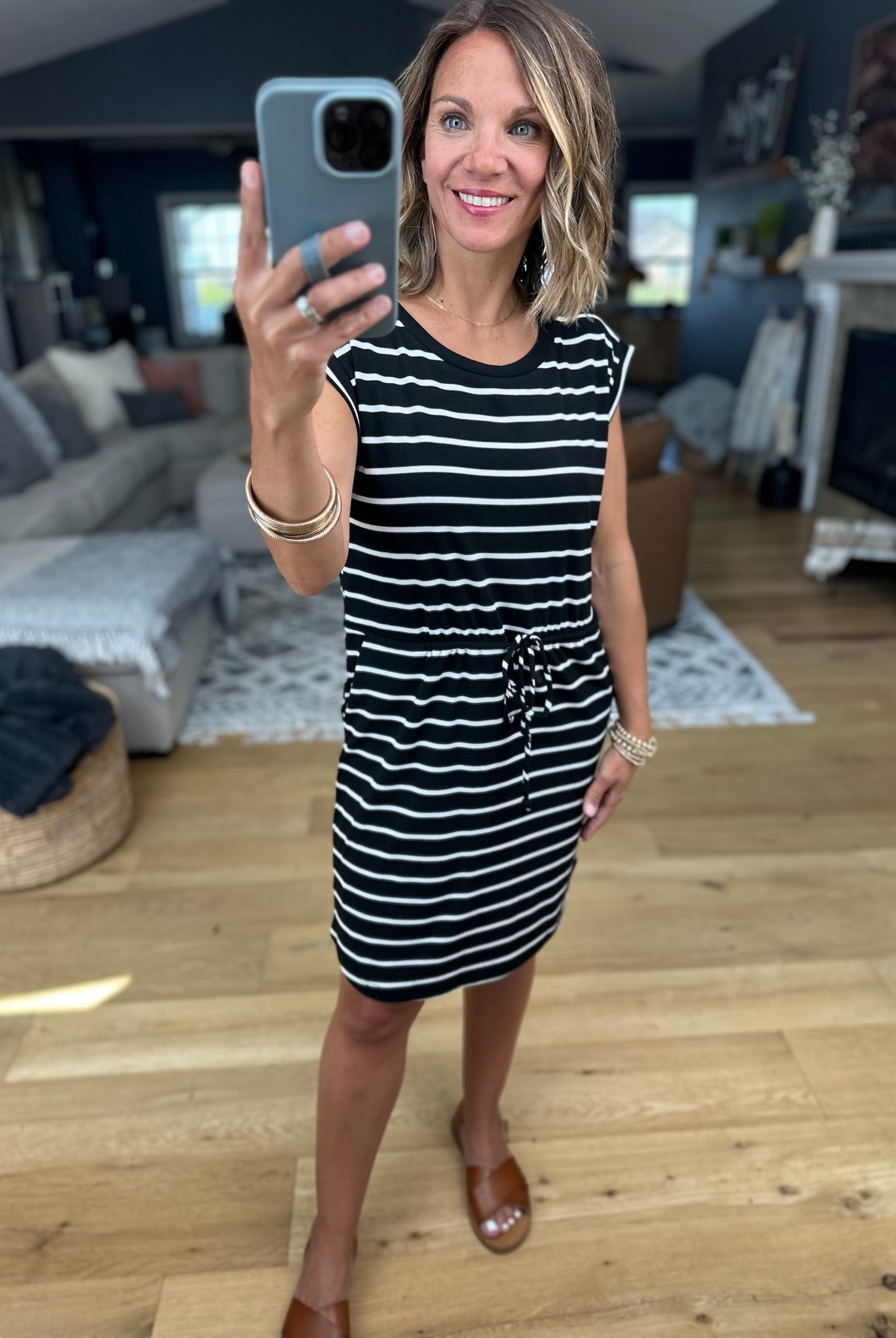 Hold For Style Striped Pocket Dress-Staccato-Anna Kaytes Boutique, Women's Fashion Boutique in Grinnell, Iowa