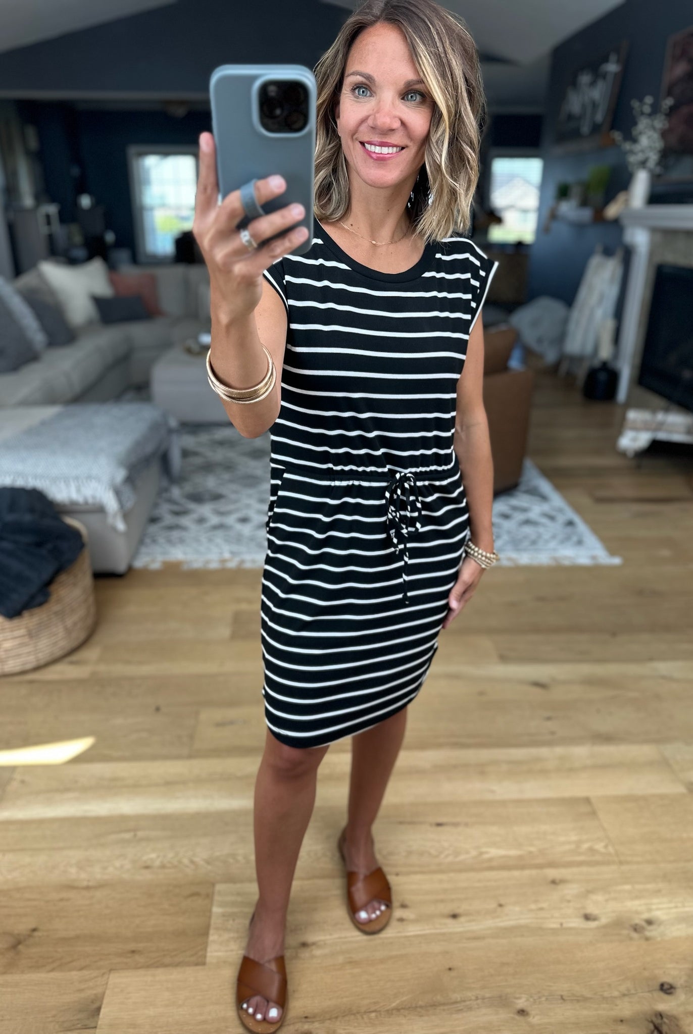 Hold For Style Striped Pocket Dress-Staccato-Anna Kaytes Boutique, Women's Fashion Boutique in Grinnell, Iowa