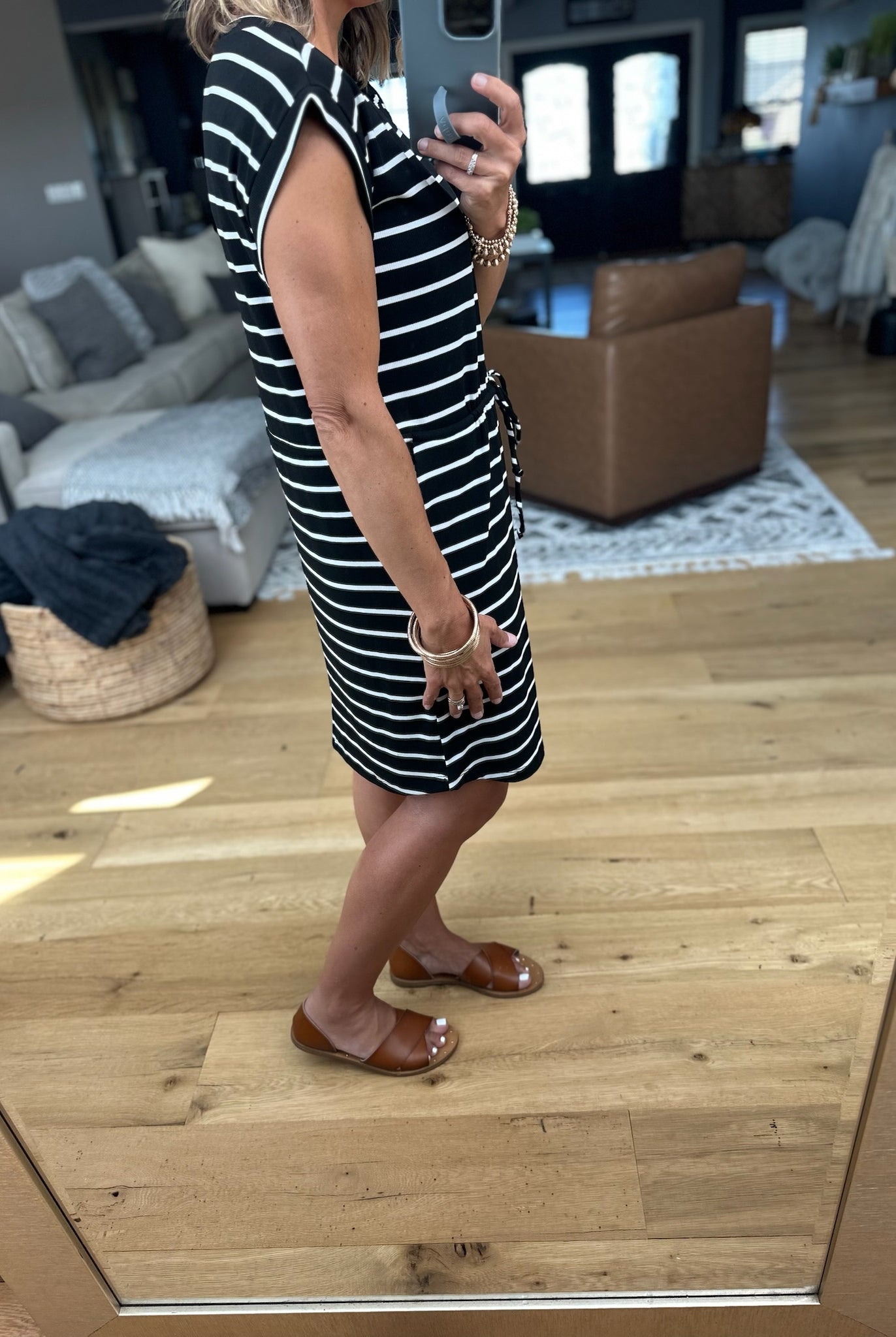 Hold For Style Striped Pocket Dress-Staccato-Anna Kaytes Boutique, Women's Fashion Boutique in Grinnell, Iowa