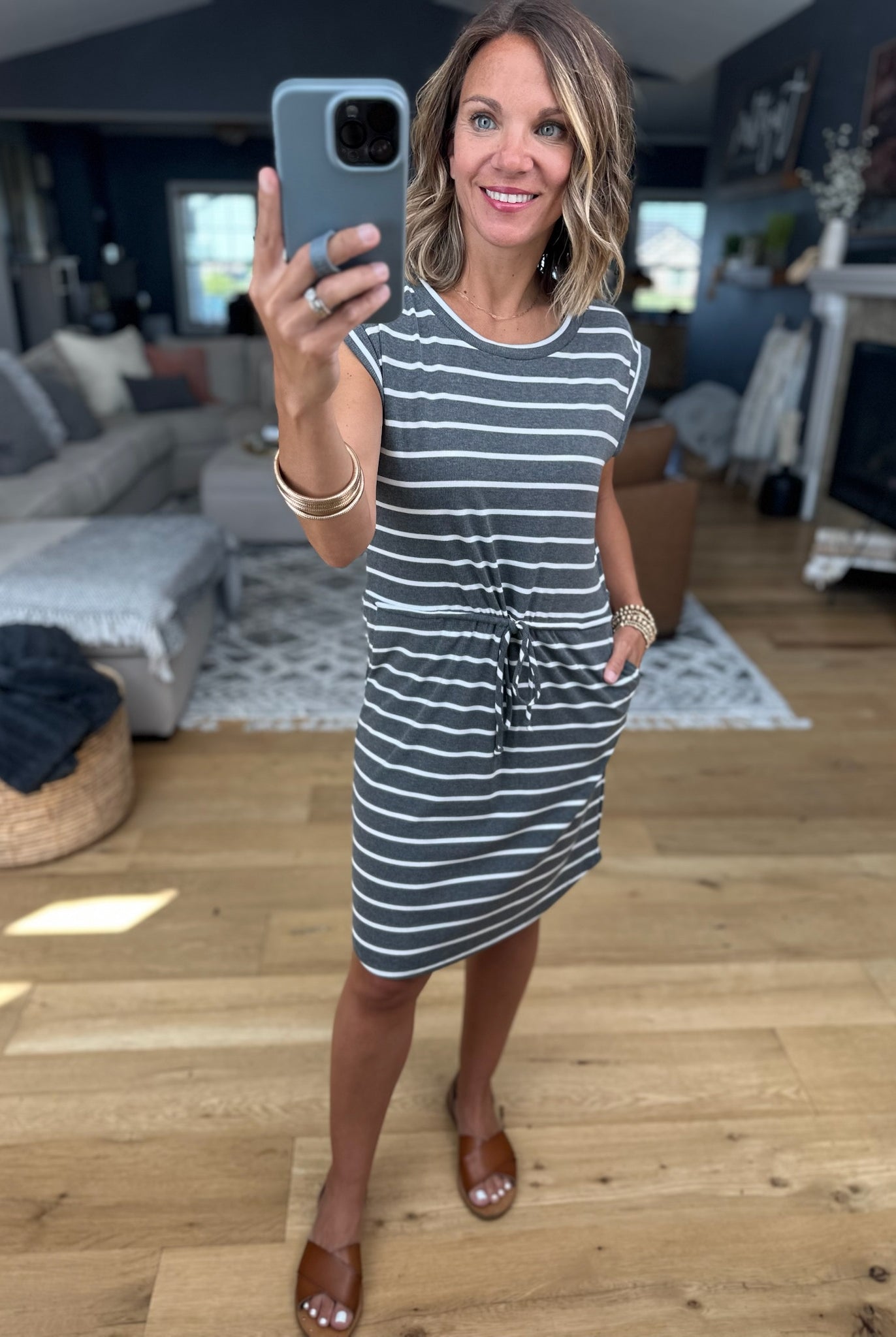 Hold For Style Striped Pocket Dress-Staccato-Anna Kaytes Boutique, Women's Fashion Boutique in Grinnell, Iowa