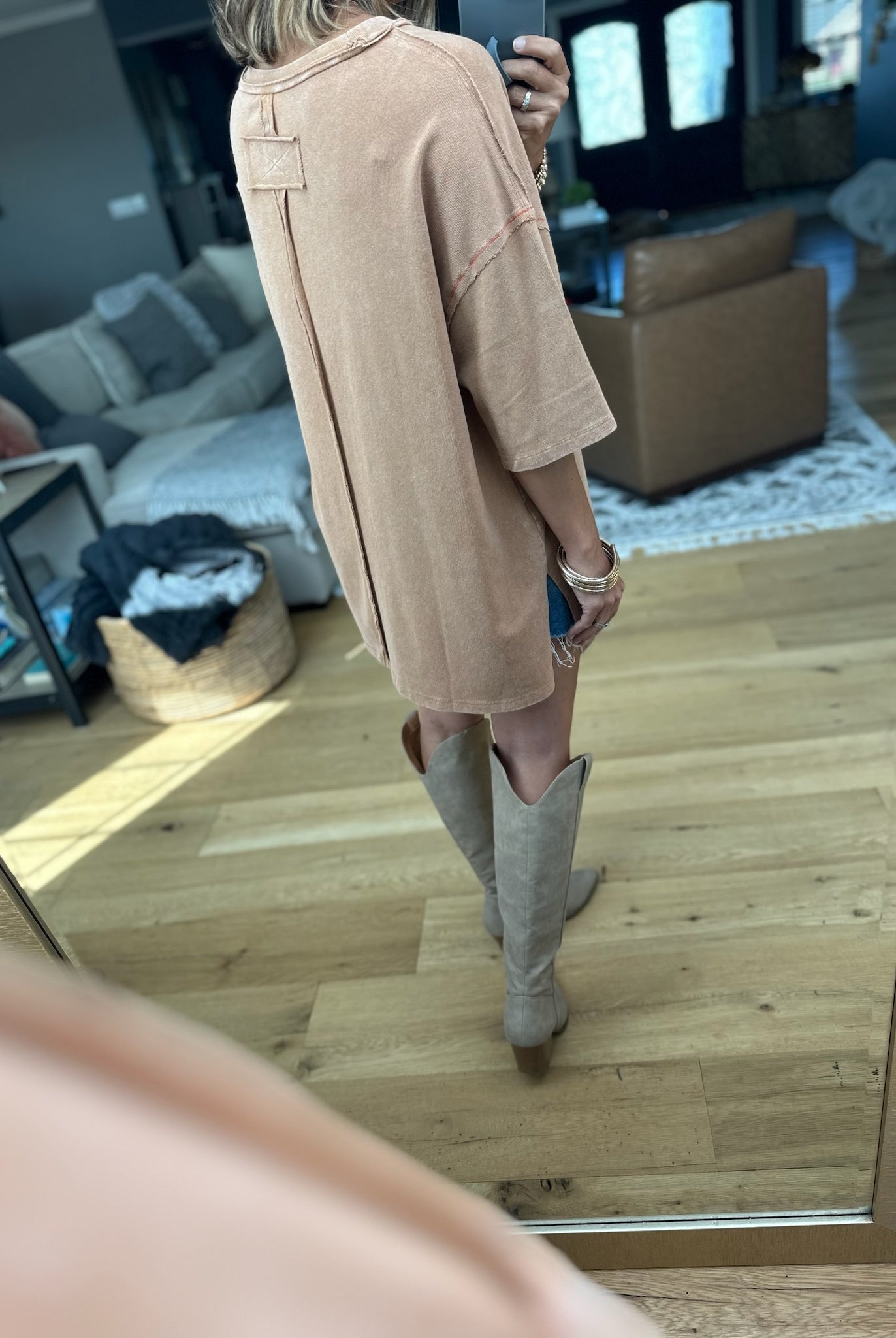 Cupid's Rose Vintage Oversized Tee-Easel-Anna Kaytes Boutique, Women's Fashion Boutique in Grinnell, Iowa