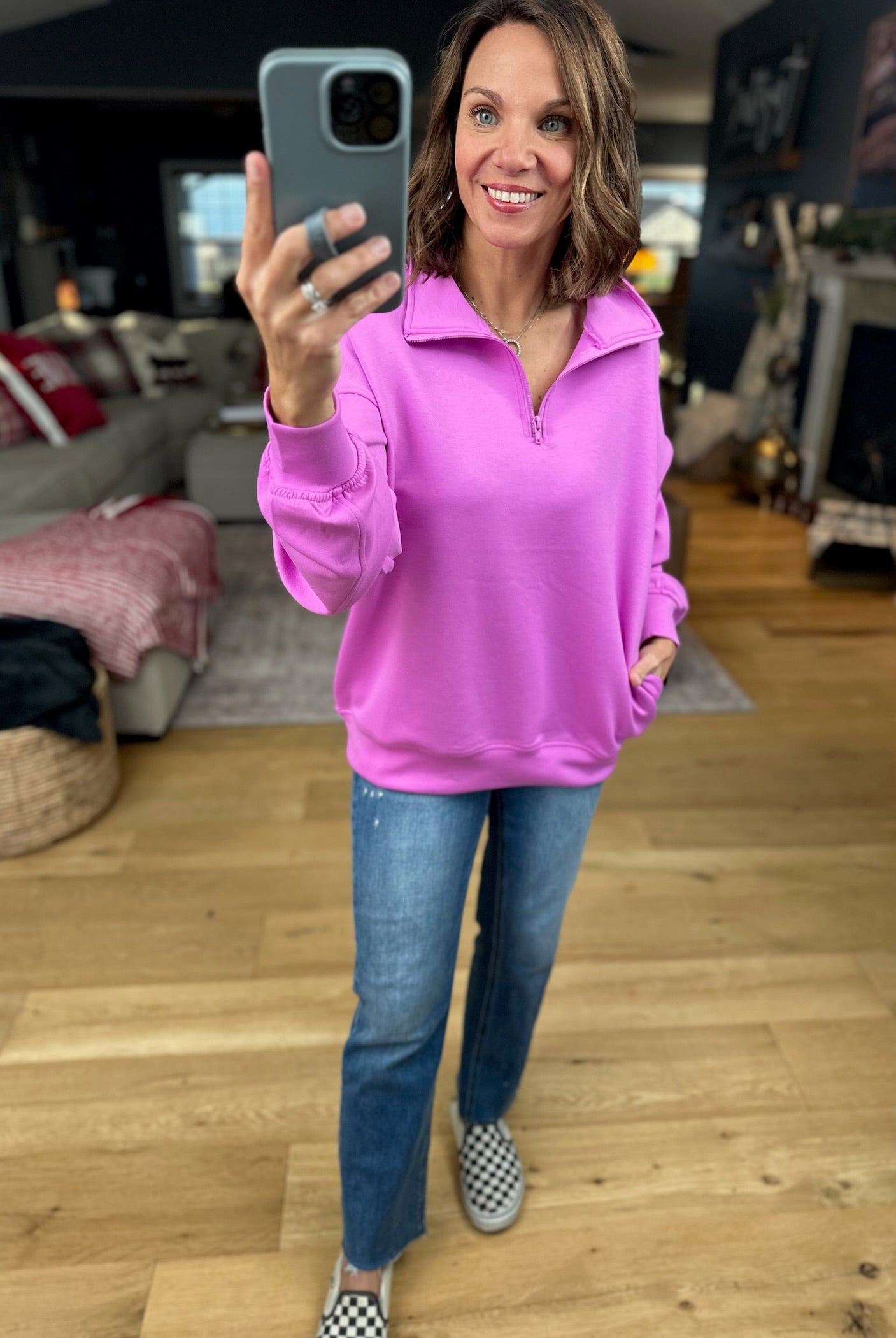 All True Things Pocket Pullover-Sweaters-Zenana-Anna Kaytes Boutique, Women's Fashion Boutique in Grinnell, Iowa