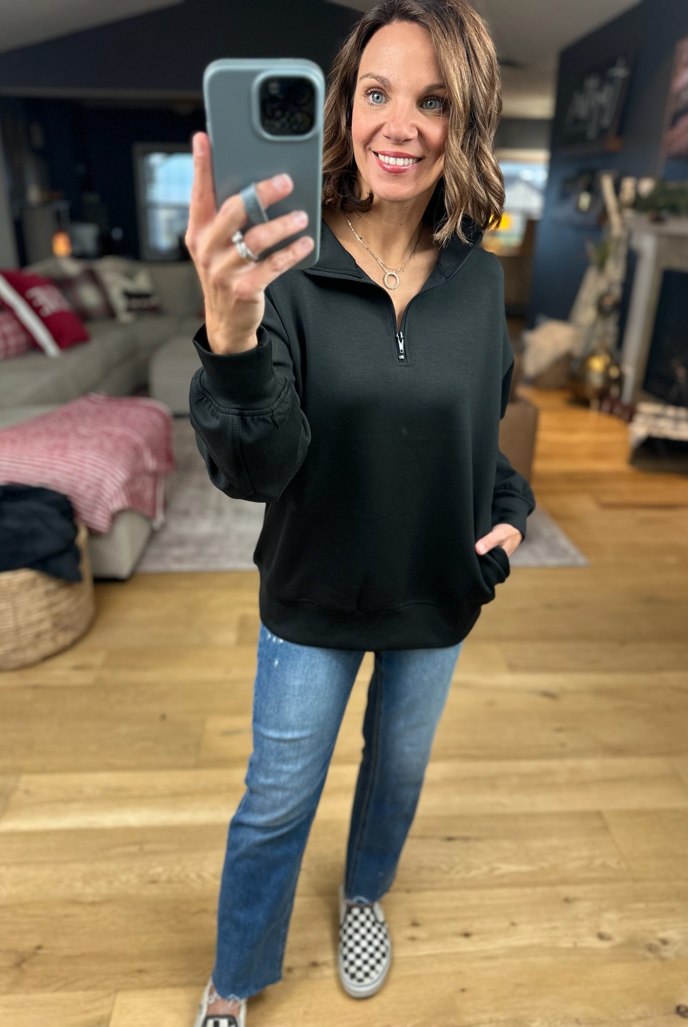 All True Things Pocket Pullover-Sweaters-Zenana-Anna Kaytes Boutique, Women's Fashion Boutique in Grinnell, Iowa