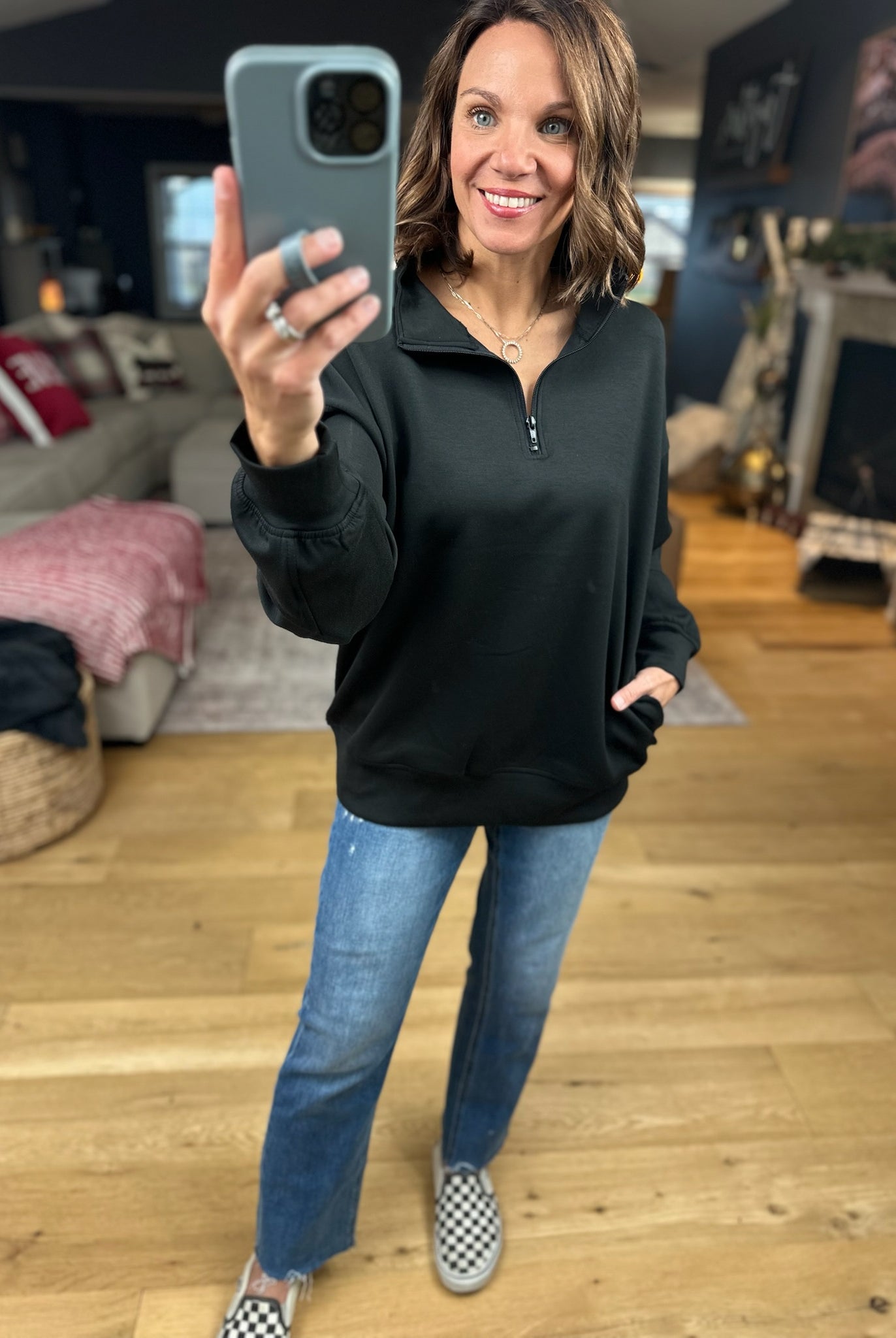 All True Things Pocket Pullover-Sweaters-Zenana-Anna Kaytes Boutique, Women's Fashion Boutique in Grinnell, Iowa