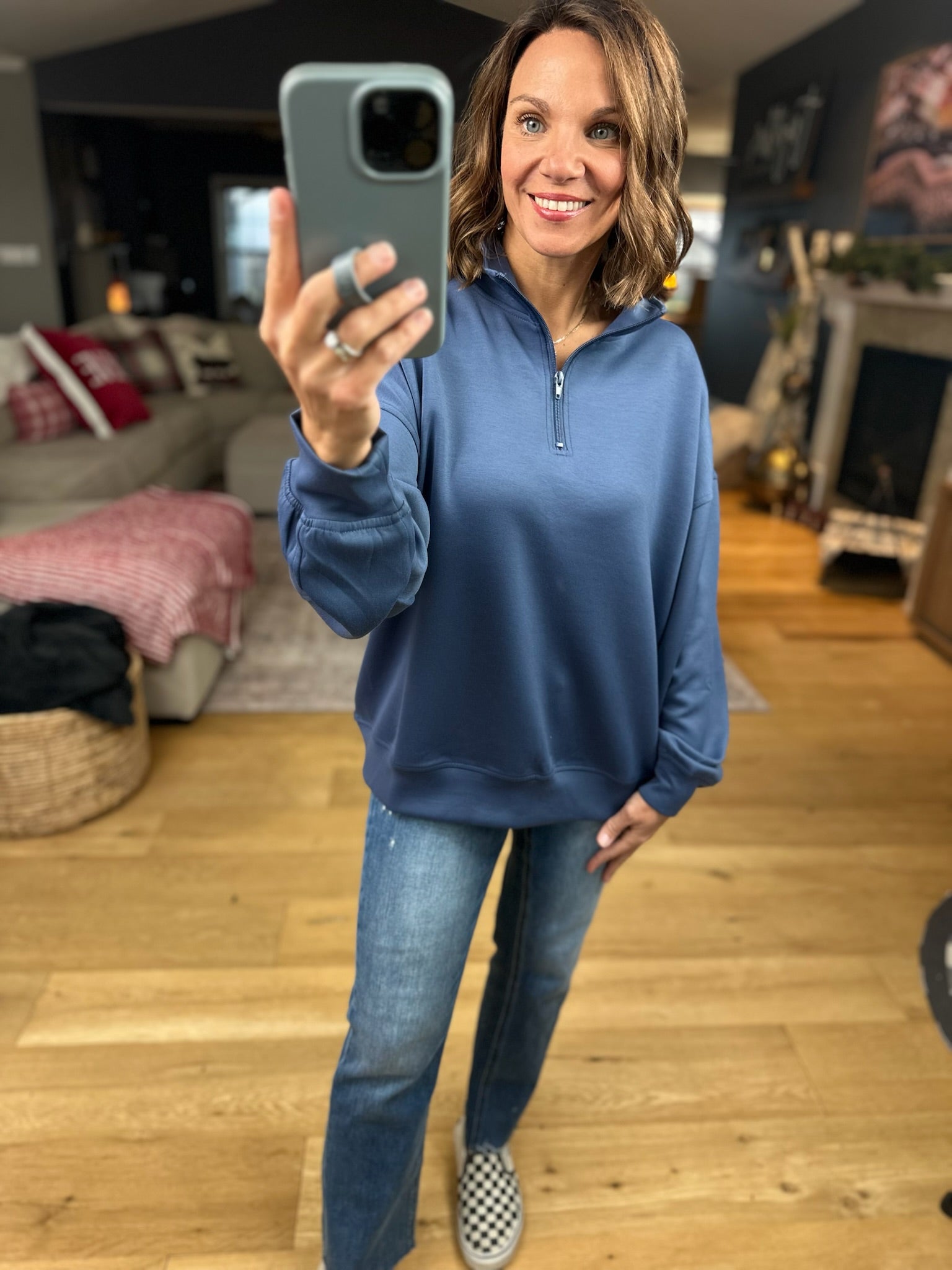 All True Things Pocket Pullover-Sweaters-Zenana-Anna Kaytes Boutique, Women's Fashion Boutique in Grinnell, Iowa