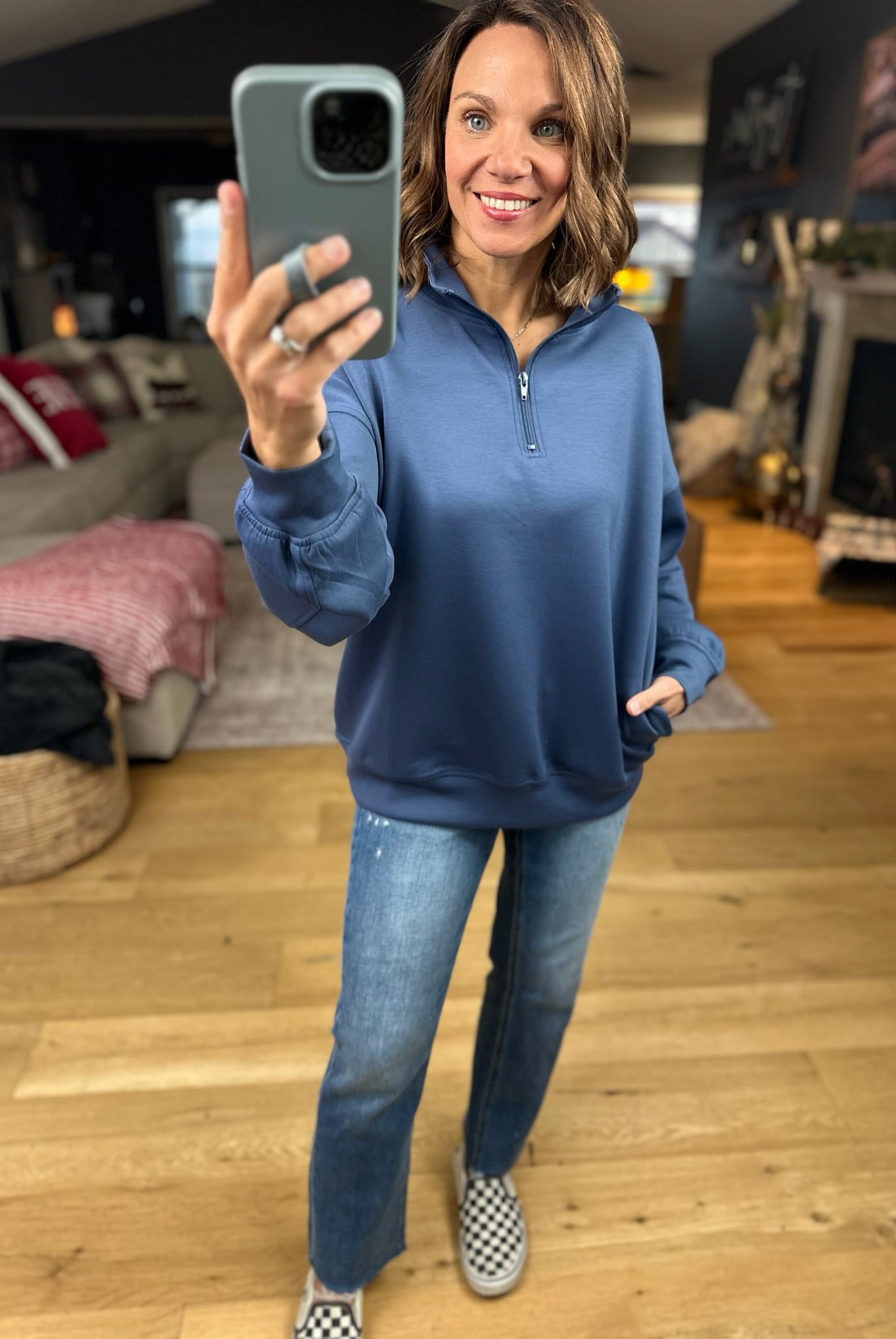 All True Things Pocket Pullover-Sweaters-Zenana-Anna Kaytes Boutique, Women's Fashion Boutique in Grinnell, Iowa