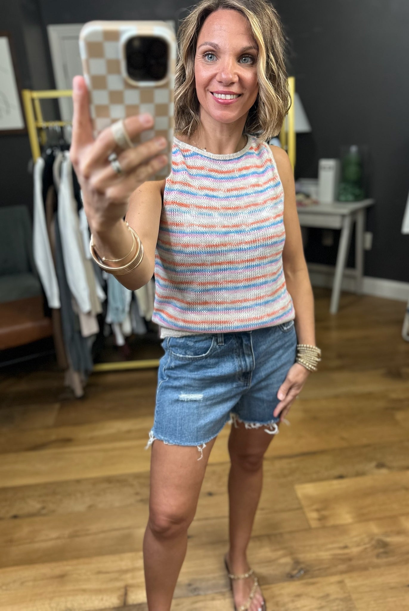 Look Around Striped Knit - Sky Multi-Wishlist-Anna Kaytes Boutique, Women's Fashion Boutique in Grinnell, Iowa