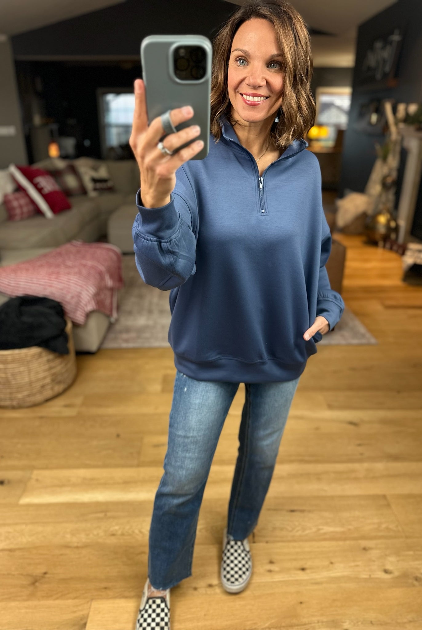 All True Things Pocket Pullover-Sweaters-Zenana-Anna Kaytes Boutique, Women's Fashion Boutique in Grinnell, Iowa