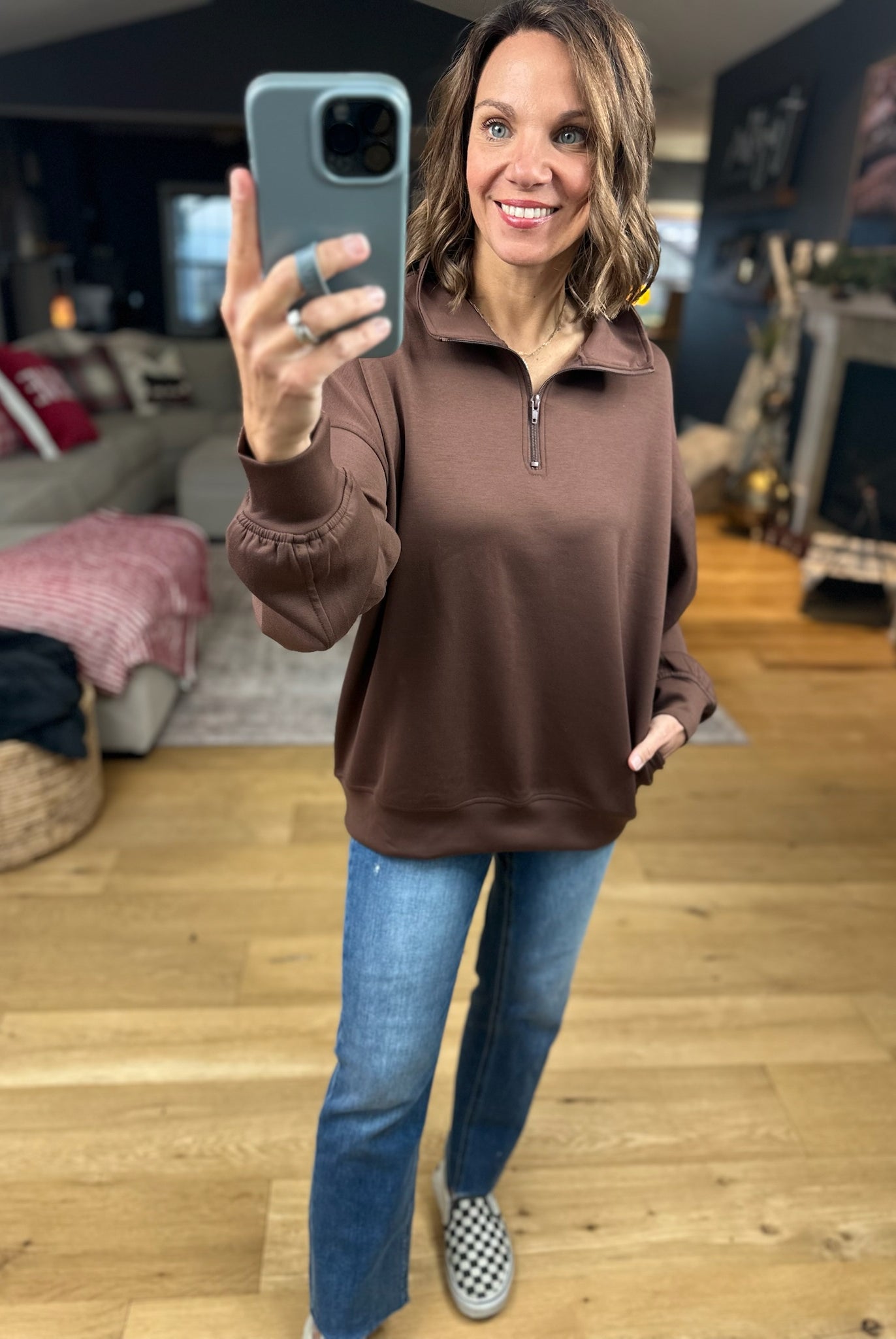 All True Things Pocket Pullover-Sweaters-Zenana-Anna Kaytes Boutique, Women's Fashion Boutique in Grinnell, Iowa