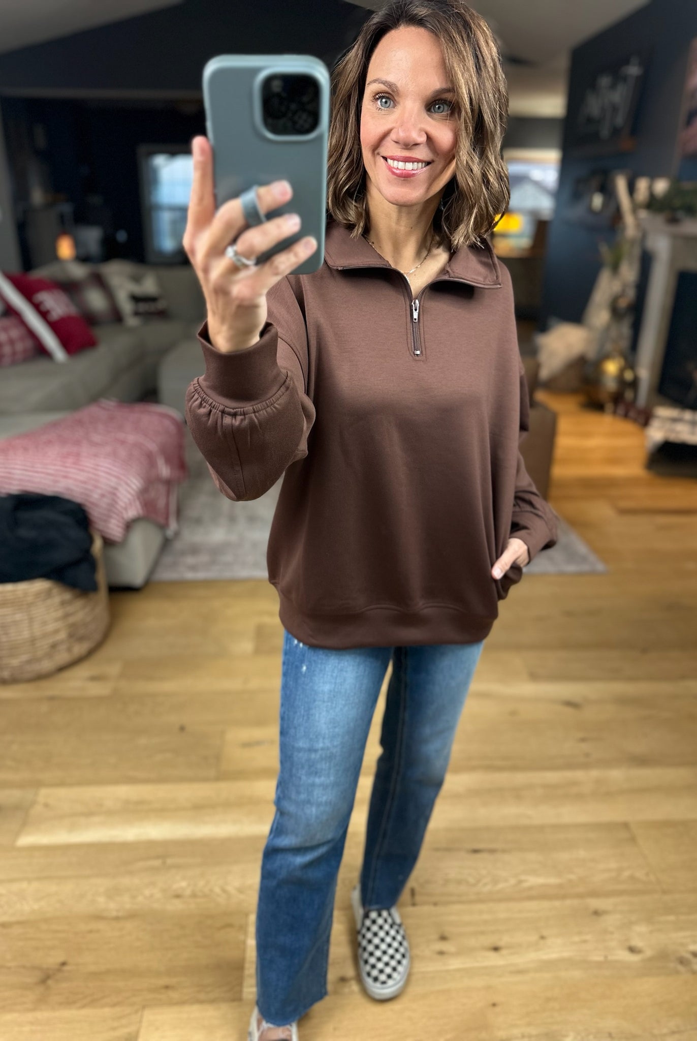 All True Things Pocket Pullover-Sweaters-Zenana-Anna Kaytes Boutique, Women's Fashion Boutique in Grinnell, Iowa