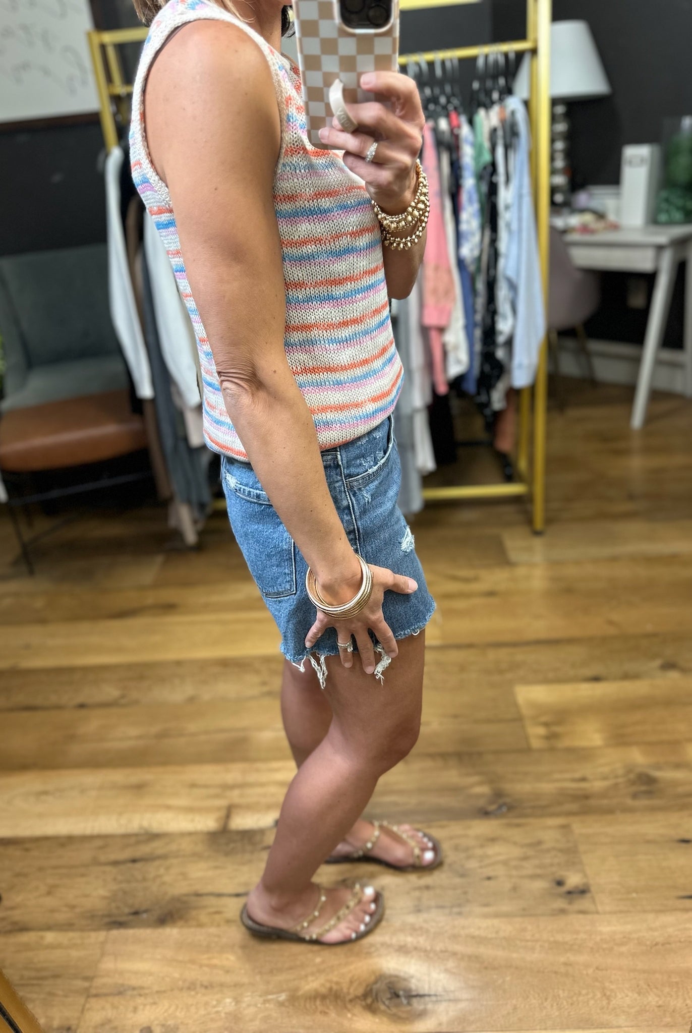 Look Around Striped Knit - Sky Multi-Wishlist-Anna Kaytes Boutique, Women's Fashion Boutique in Grinnell, Iowa