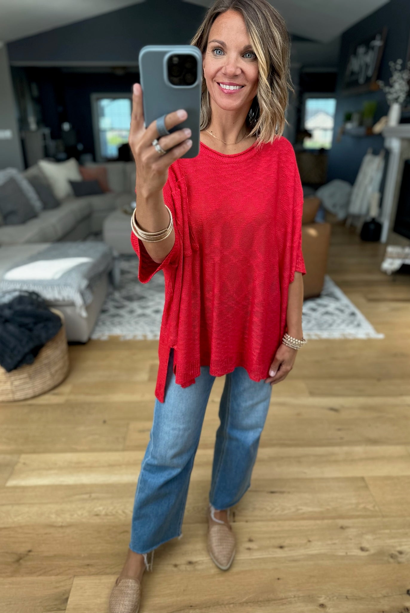 Knit In Nature Oversized Knit Top-Easel-Anna Kaytes Boutique, Women's Fashion Boutique in Grinnell, Iowa