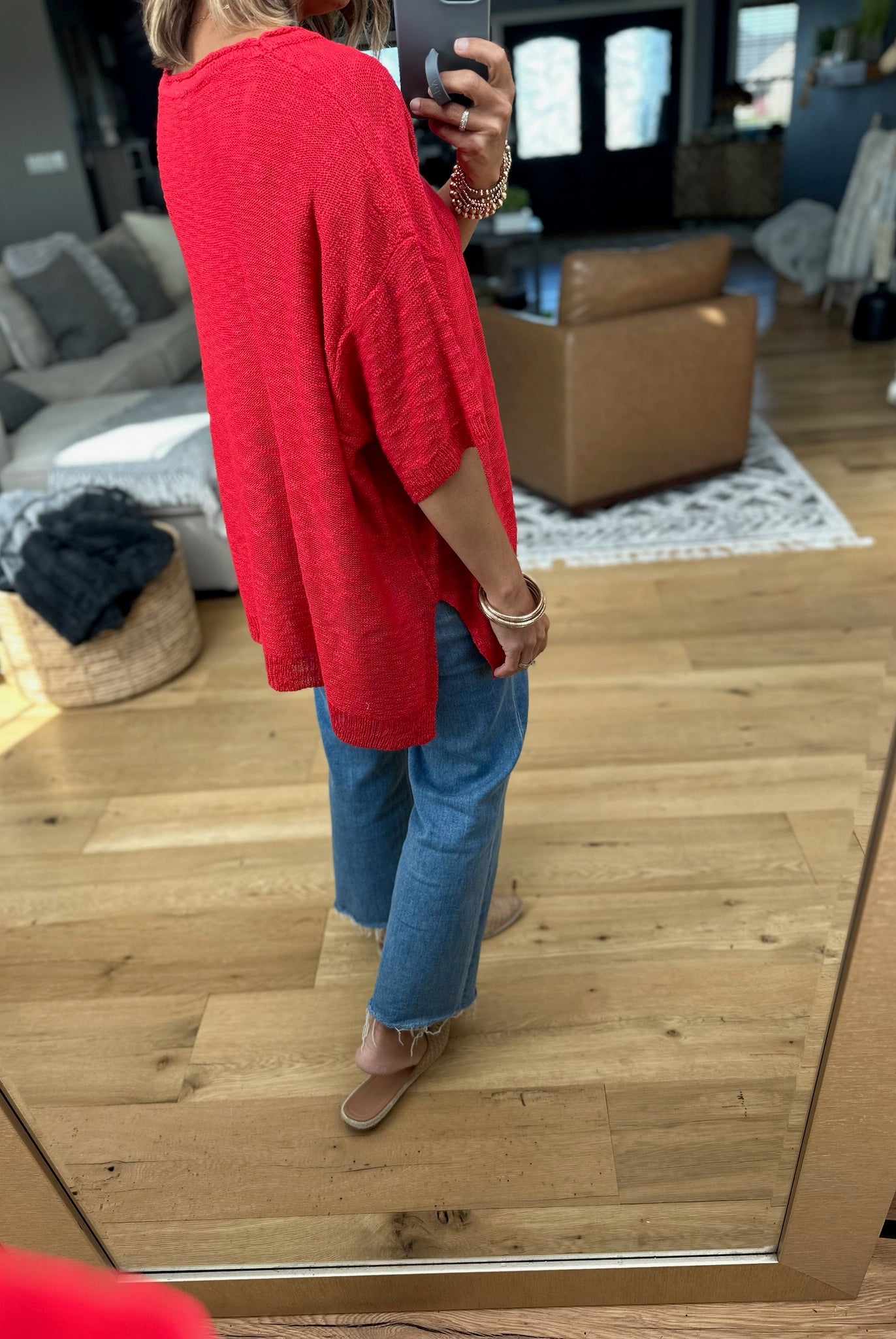 Knit In Nature Oversized Knit Top-Easel-Anna Kaytes Boutique, Women's Fashion Boutique in Grinnell, Iowa