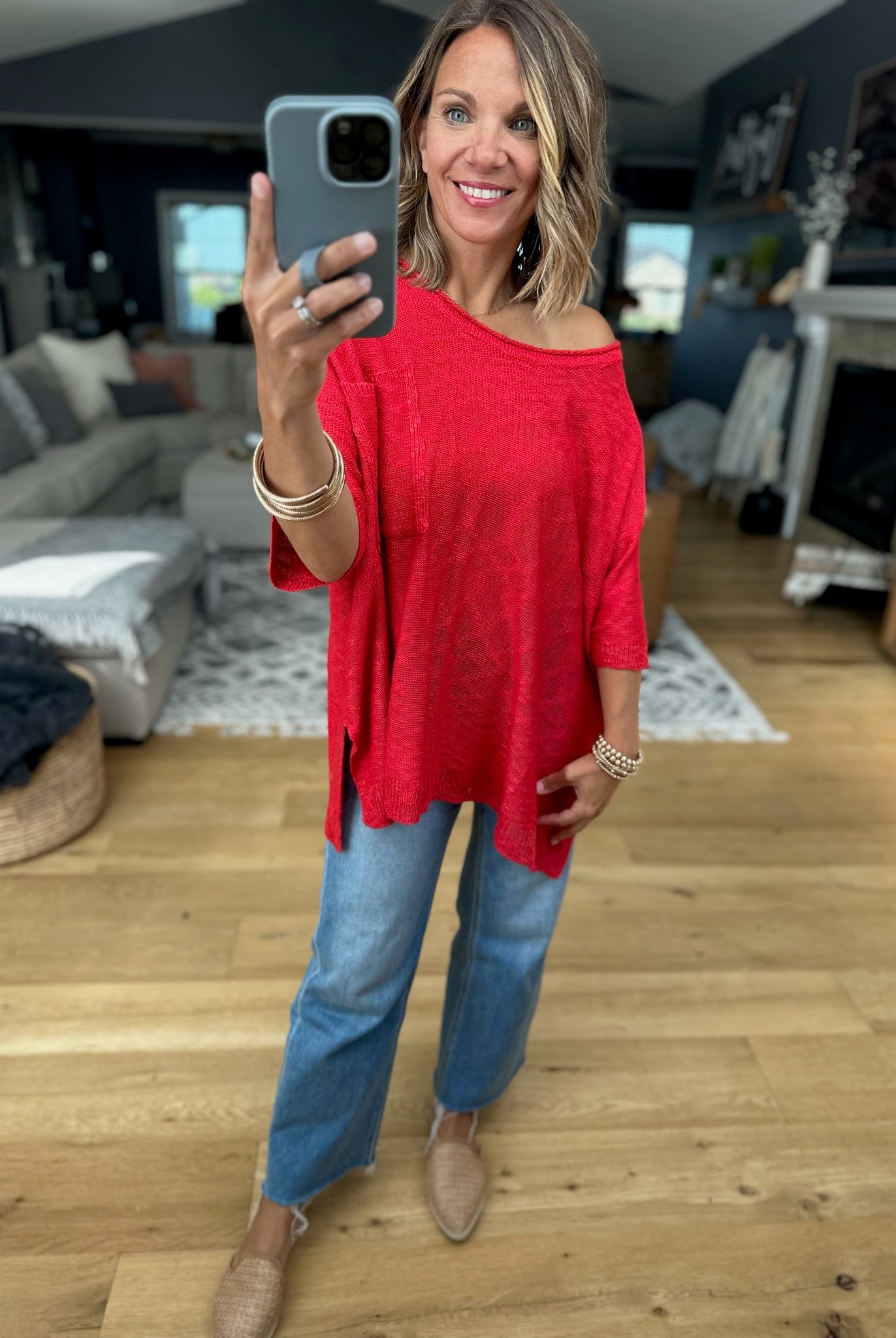 Knit In Nature Oversized Knit Top-Easel-Anna Kaytes Boutique, Women's Fashion Boutique in Grinnell, Iowa