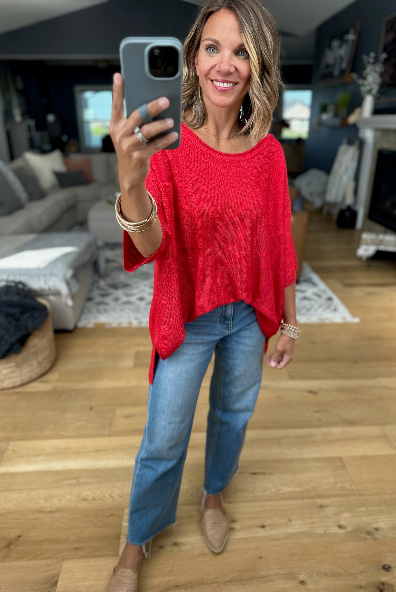 Knit In Nature Oversized Knit Top-Easel-Anna Kaytes Boutique, Women's Fashion Boutique in Grinnell, Iowa