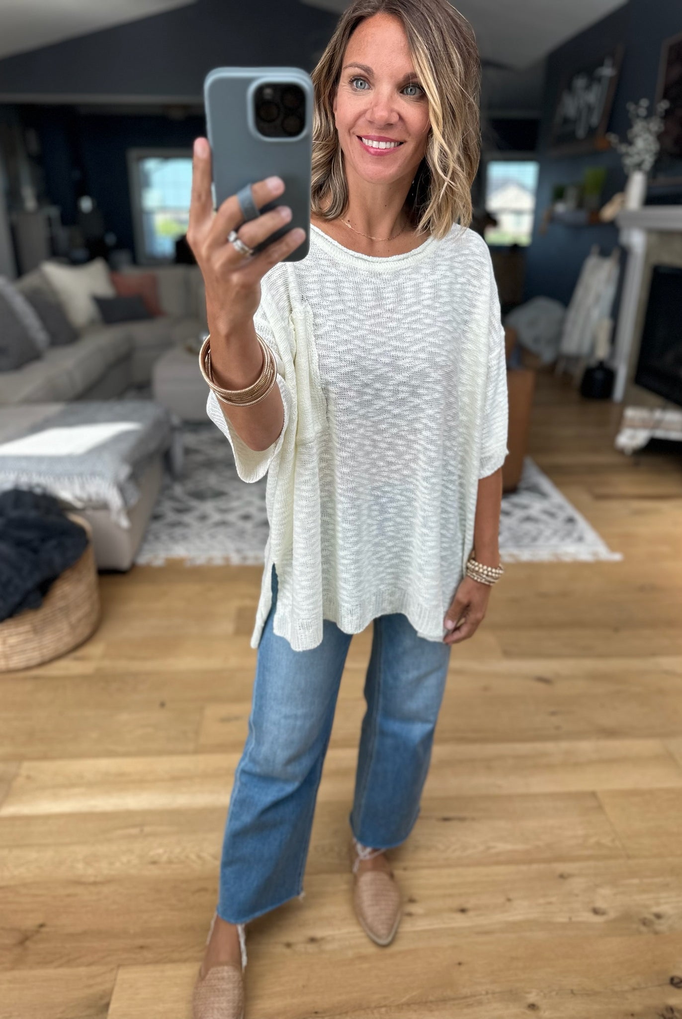 Knit In Nature Oversized Knit Top-Easel-Anna Kaytes Boutique, Women's Fashion Boutique in Grinnell, Iowa