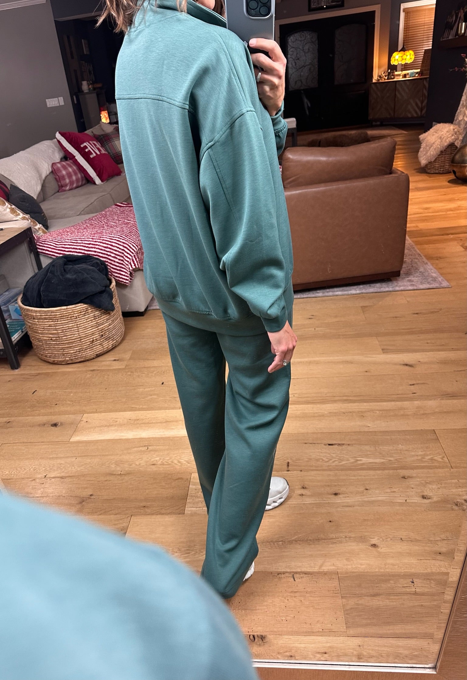 The Emma 3/4 Sleeve + Pocket Pant Set-Sweaters-Zenana-Anna Kaytes Boutique, Women's Fashion Boutique in Grinnell, Iowa