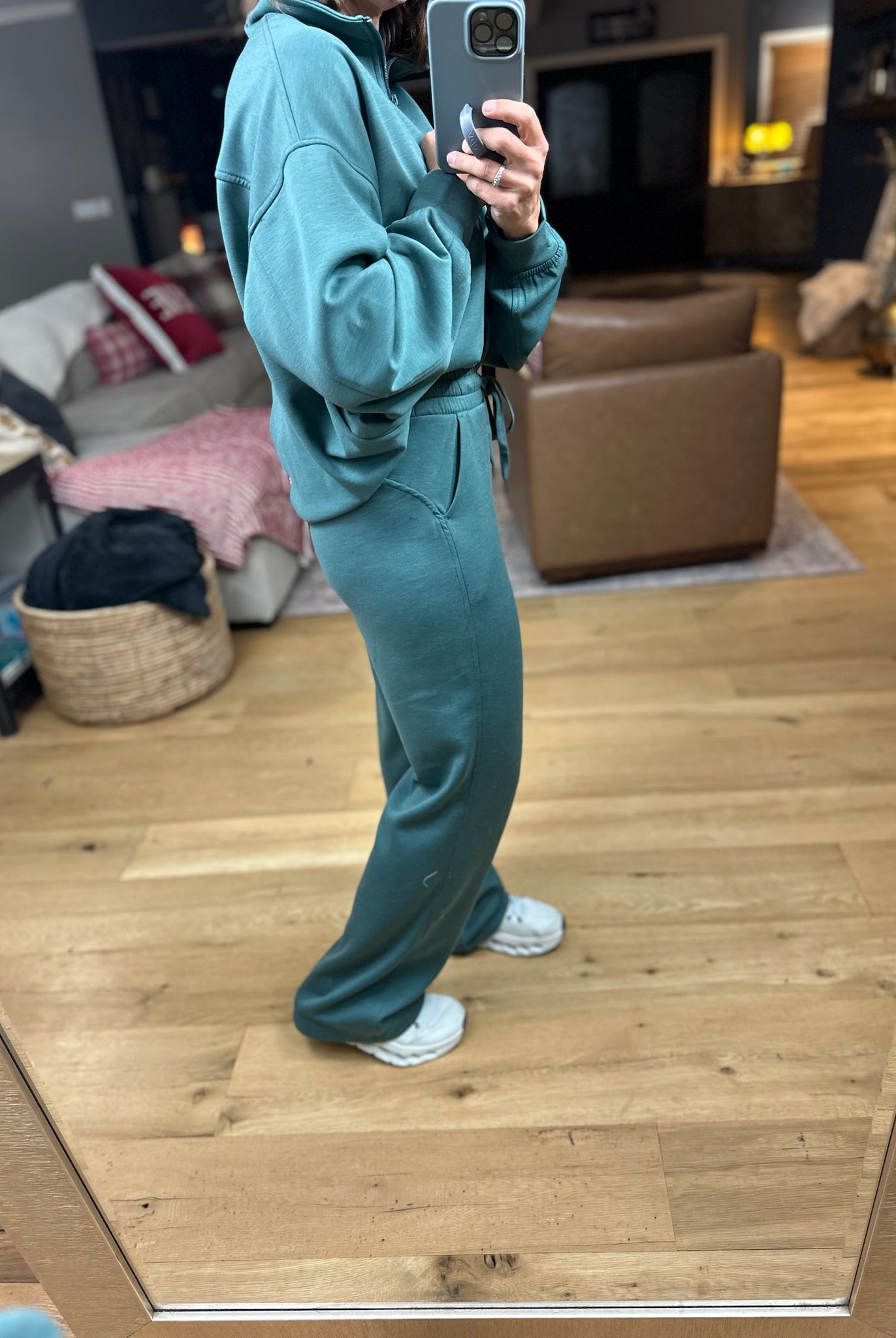 The Emma 3/4 Zip Pullover + Pant Set-Sweaters-Zenana-Anna Kaytes Boutique, Women's Fashion Boutique in Grinnell, Iowa