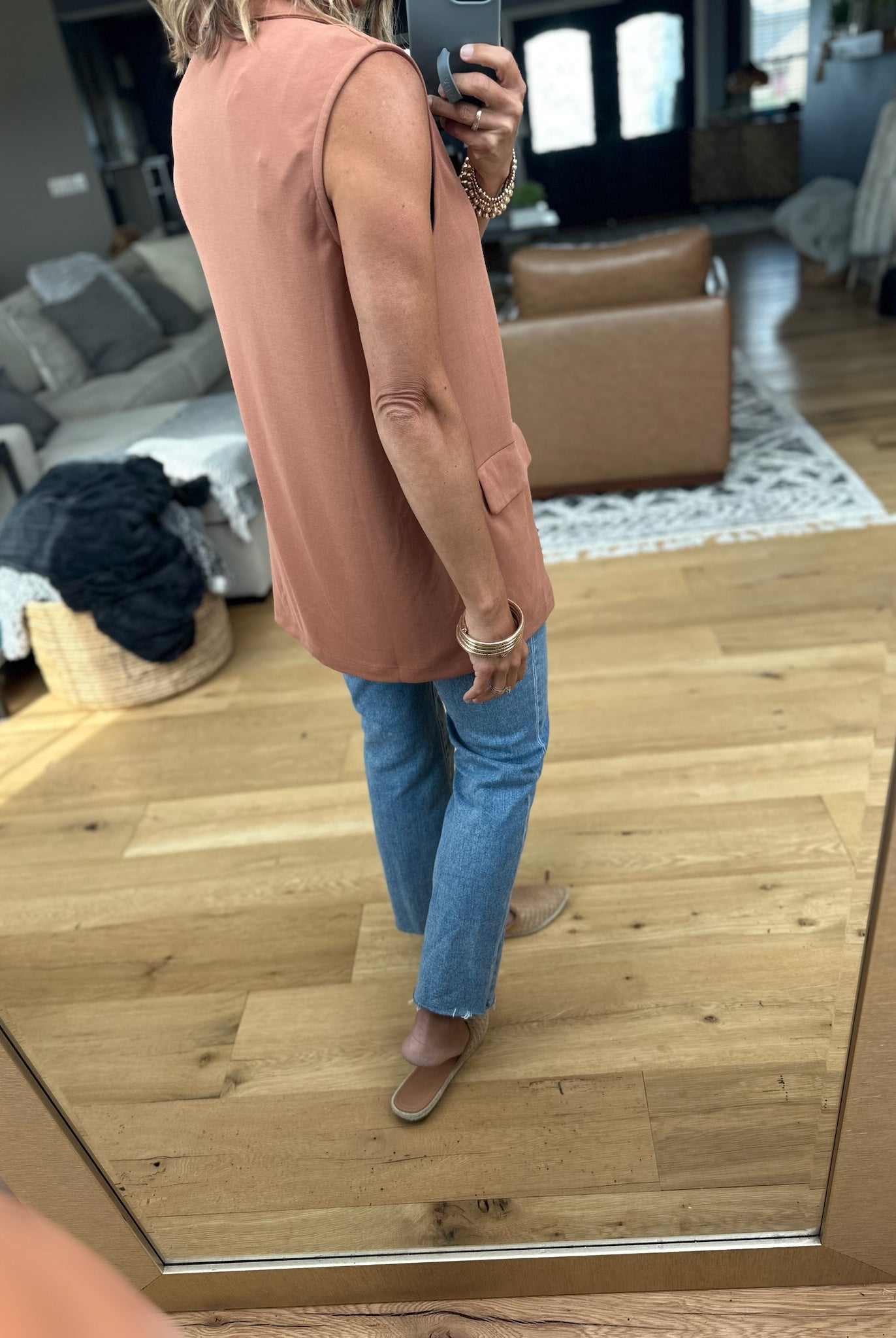 Stop & Stare Button Vest-Doe & Rae-Anna Kaytes Boutique, Women's Fashion Boutique in Grinnell, Iowa