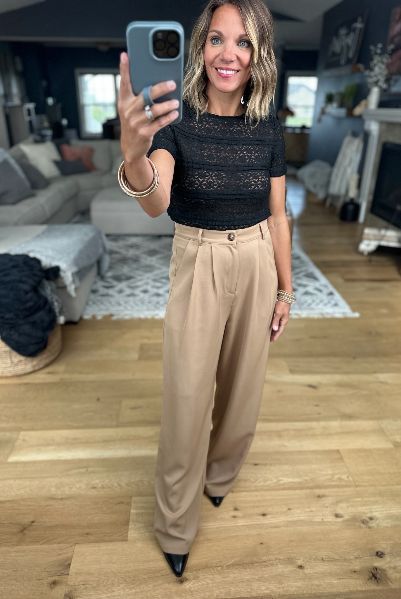 Back In Business High-Waisted Trouser-Allie Rose-Anna Kaytes Boutique, Women's Fashion Boutique in Grinnell, Iowa