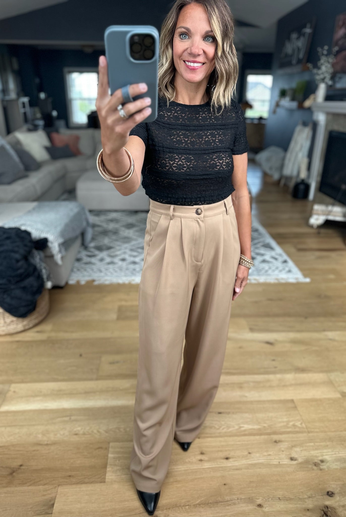 Back In Business High-Waisted Trouser-Allie Rose-Anna Kaytes Boutique, Women's Fashion Boutique in Grinnell, Iowa