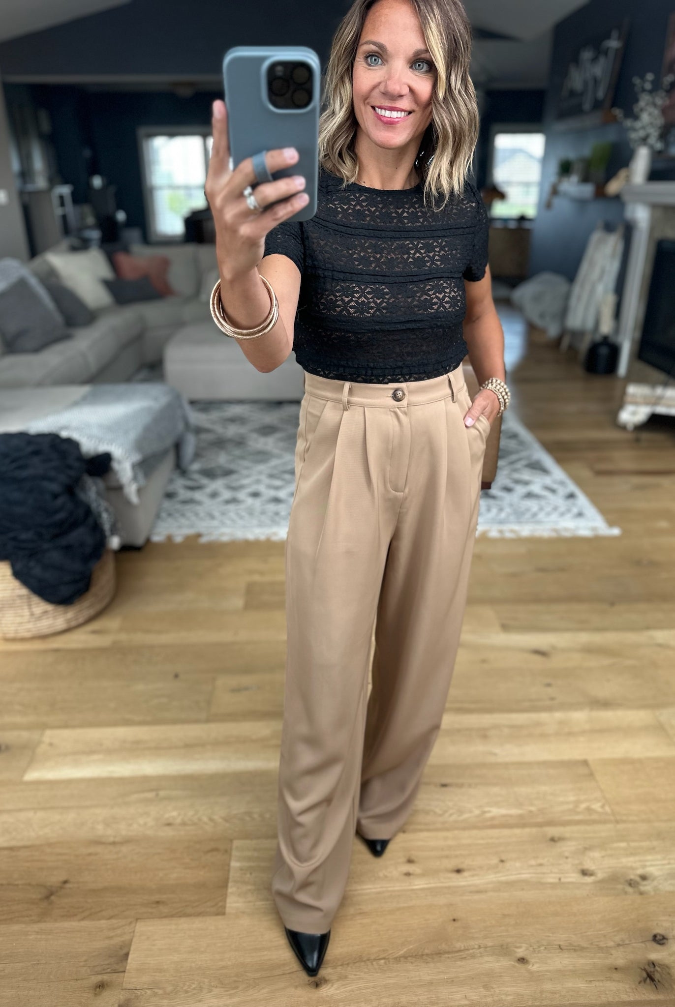 Back In Business High-Waisted Trouser-Allie Rose-Anna Kaytes Boutique, Women's Fashion Boutique in Grinnell, Iowa