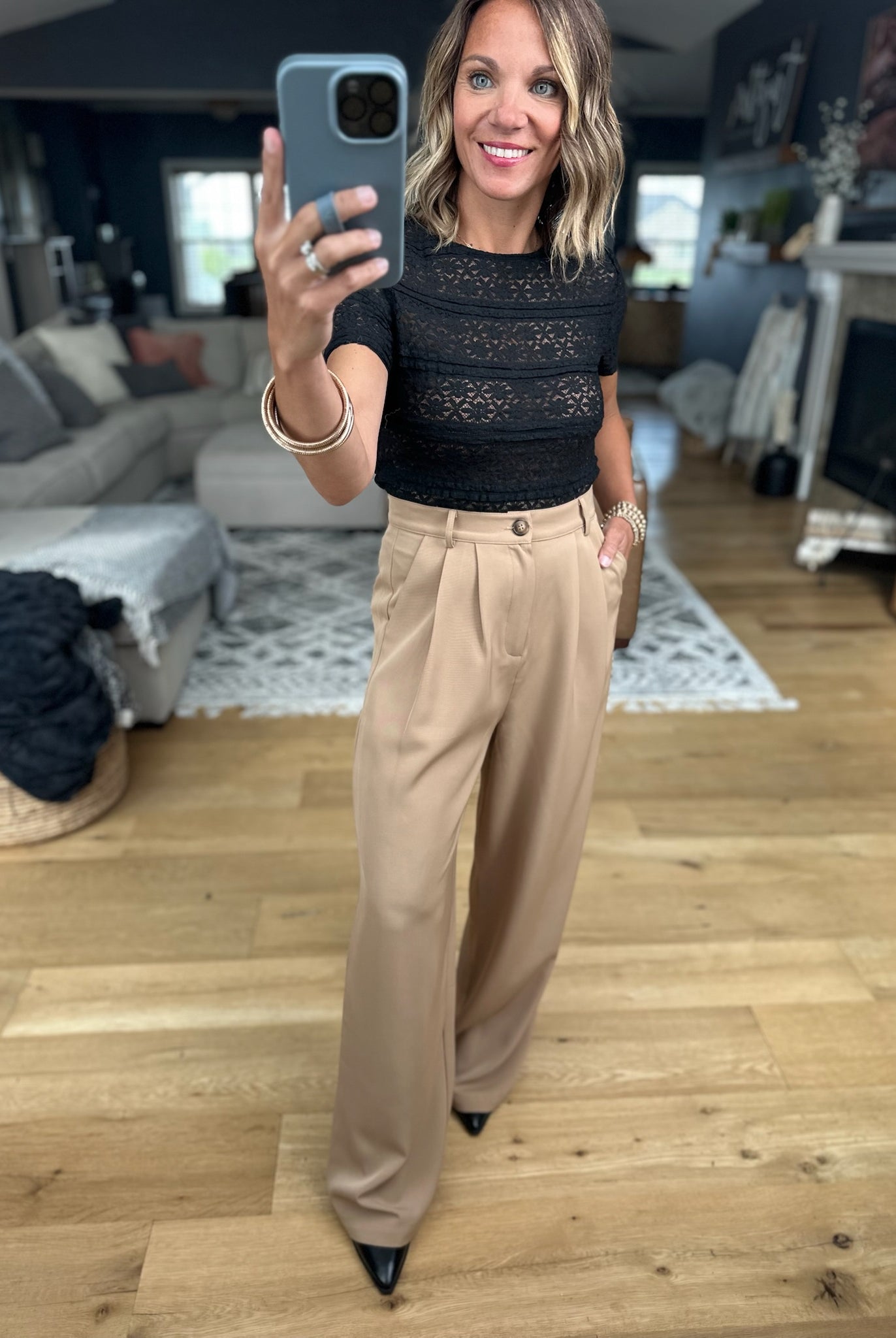 Back In Business High-Waisted Trouser-Allie Rose-Anna Kaytes Boutique, Women's Fashion Boutique in Grinnell, Iowa