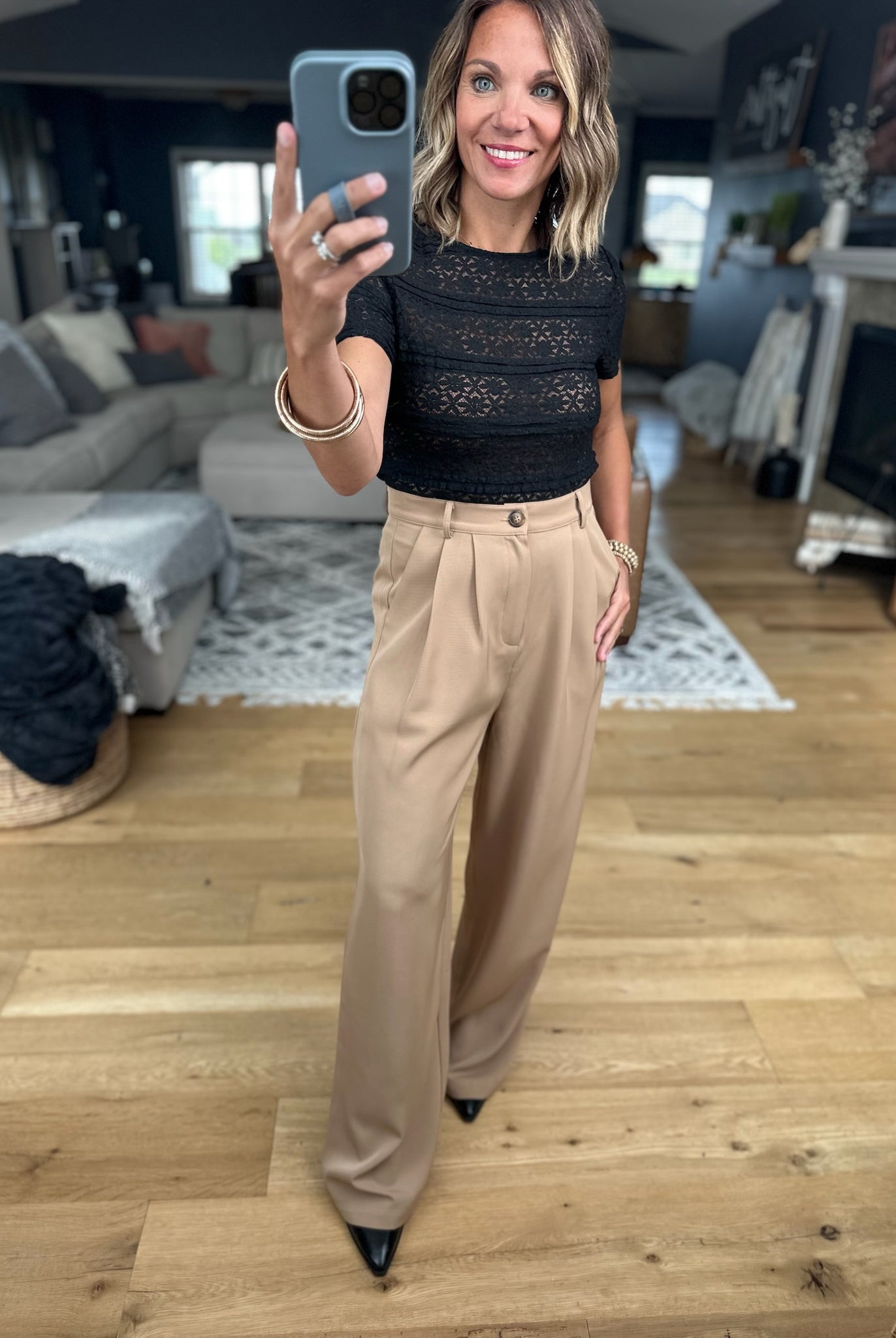 Back In Business High-Waisted Trouser-Allie Rose-Anna Kaytes Boutique, Women's Fashion Boutique in Grinnell, Iowa