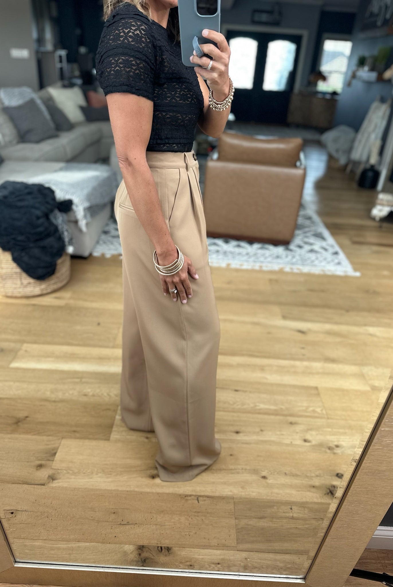 Back In Business High-Waisted Trouser-Allie Rose-Anna Kaytes Boutique, Women's Fashion Boutique in Grinnell, Iowa