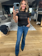 Love The Night Ruffle-Detail Top-Doe & Rae-Anna Kaytes Boutique, Women's Fashion Boutique in Grinnell, Iowa