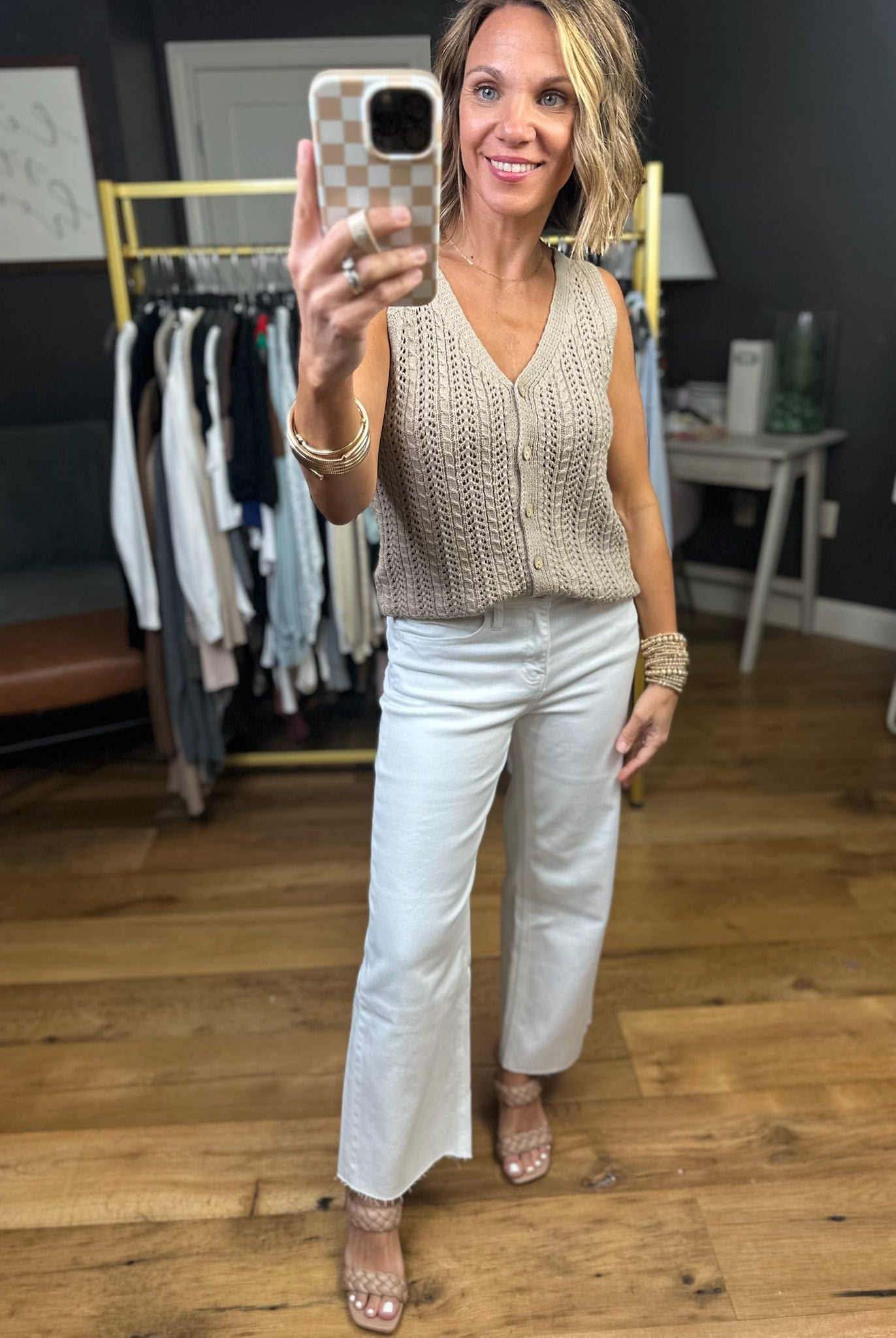 The Kelli High-Rise Crop Wide-Leg Denim - White-Vervet-Anna Kaytes Boutique, Women's Fashion Boutique in Grinnell, Iowa