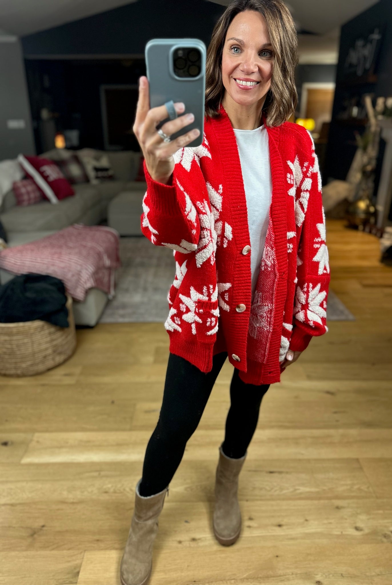 Winter Radiance Oversized Cardigan-Sweaters-Bucketlist-Anna Kaytes Boutique, Women's Fashion Boutique in Grinnell, Iowa