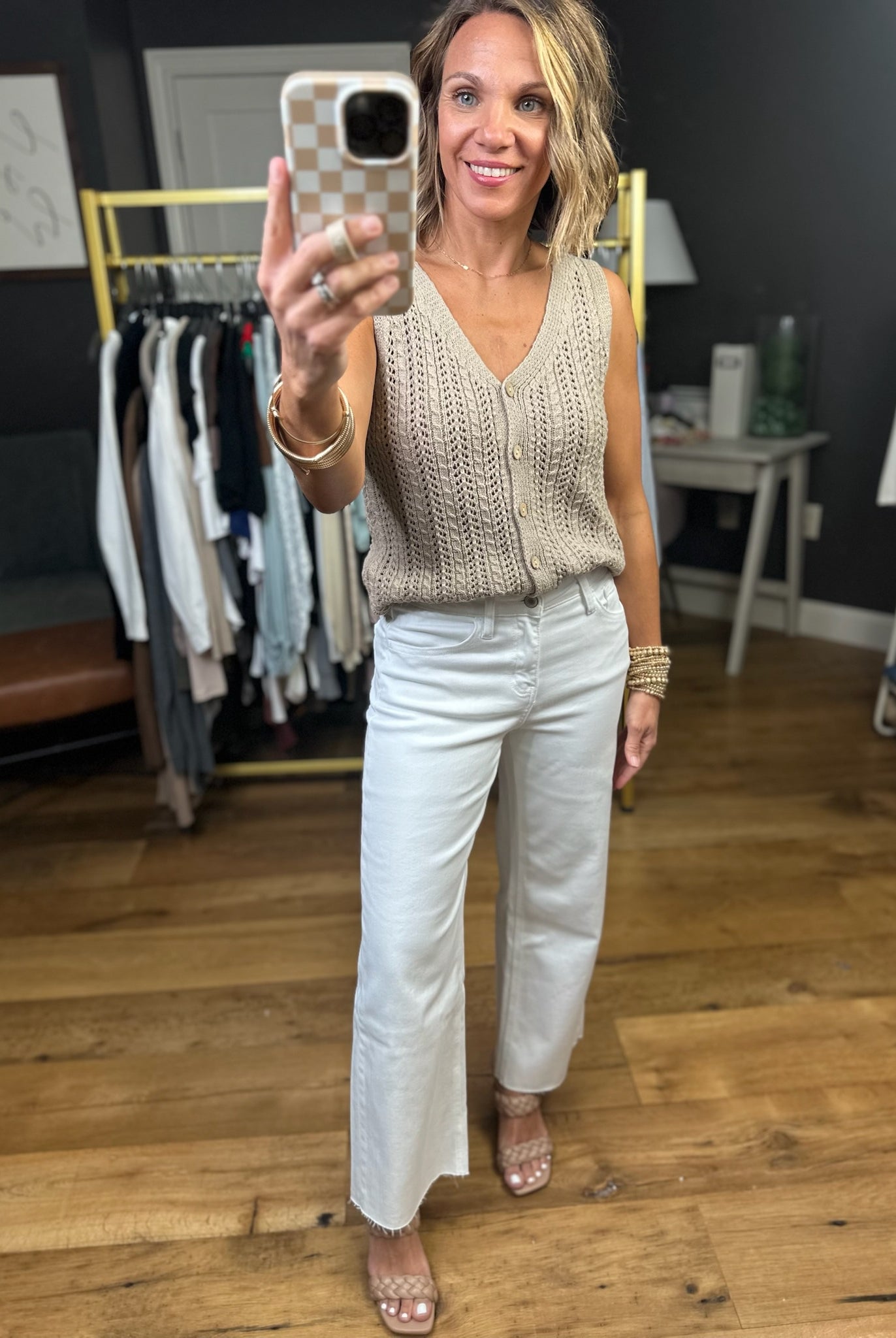 The Kelli High-Rise Crop Wide-Leg Denim - White-Vervet-Anna Kaytes Boutique, Women's Fashion Boutique in Grinnell, Iowa