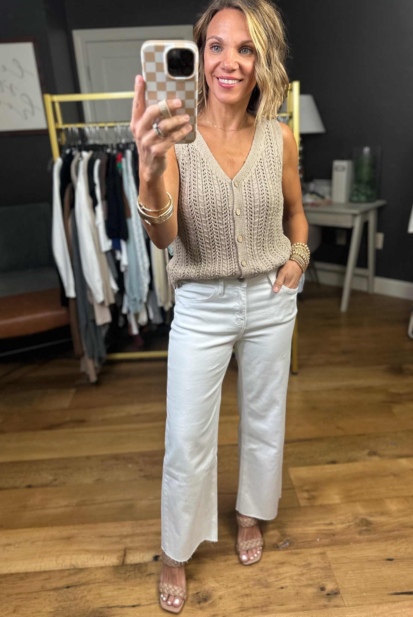 The Kelli High-Rise Crop Wide-Leg Denim - White-Vervet-Anna Kaytes Boutique, Women's Fashion Boutique in Grinnell, Iowa