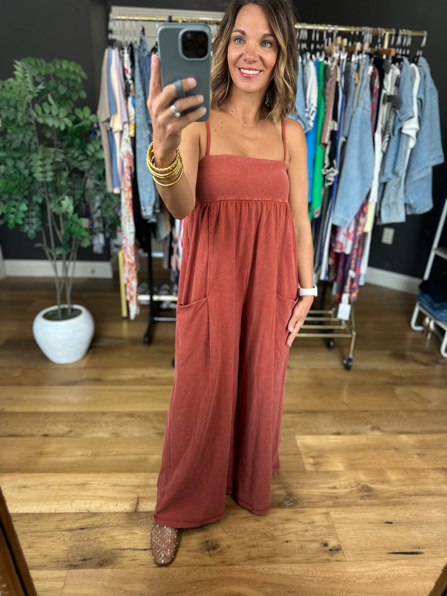 Upgraded View Pocket Jumpsuit-Jumpsuits-ee:some-Anna Kaytes Boutique, Women's Fashion Boutique in Grinnell, Iowa
