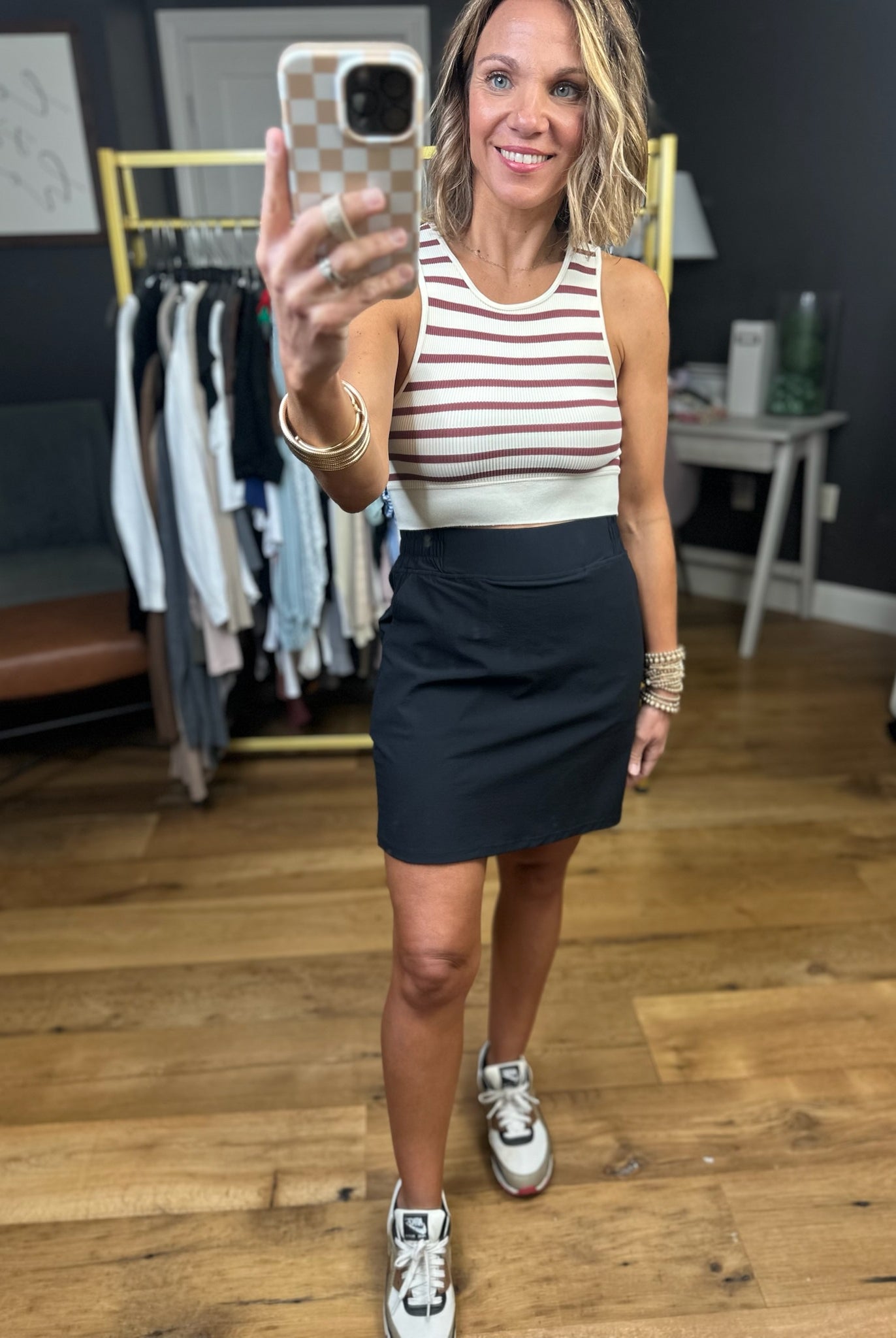 Sweetest Thing Striped Ribbed Brami-Sleeveless-By Together-Anna Kaytes Boutique, Women's Fashion Boutique in Grinnell, Iowa