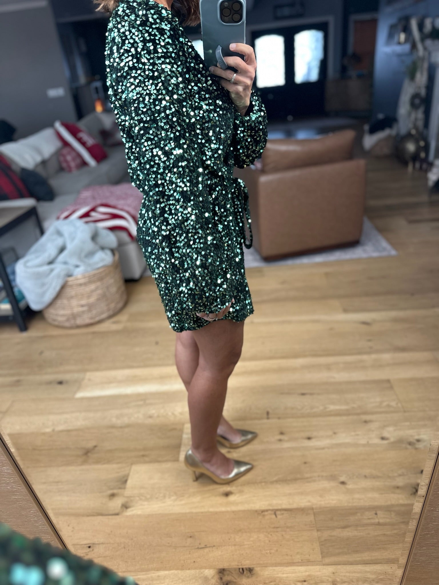 Shimmering Night Sequin-Detail Romper-Rompers-Saints & Hearts-Anna Kaytes Boutique, Women's Fashion Boutique in Grinnell, Iowa