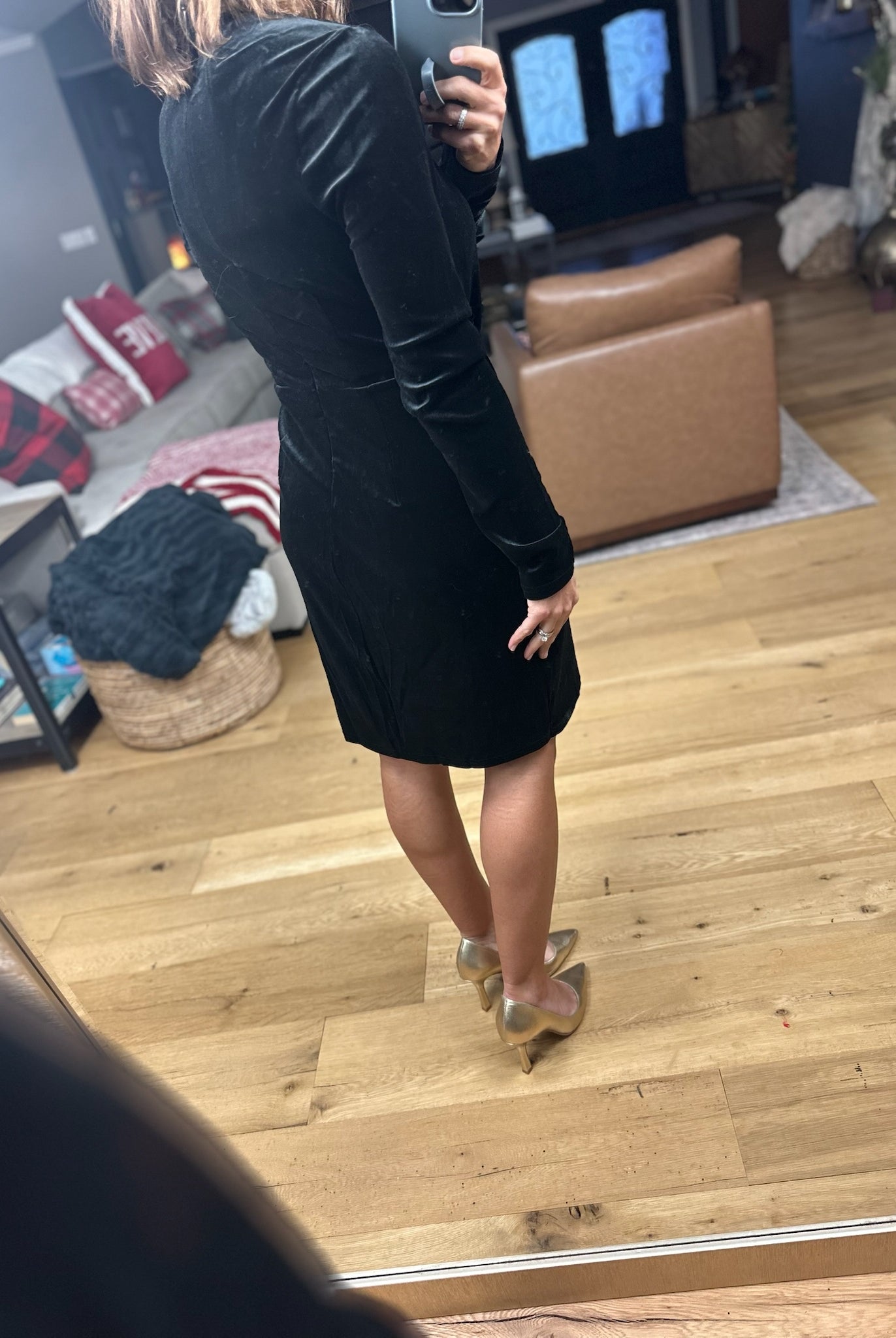 Lost In The Stars Velvet Dress-Dresses-Vine & Love-Anna Kaytes Boutique, Women's Fashion Boutique in Grinnell, Iowa