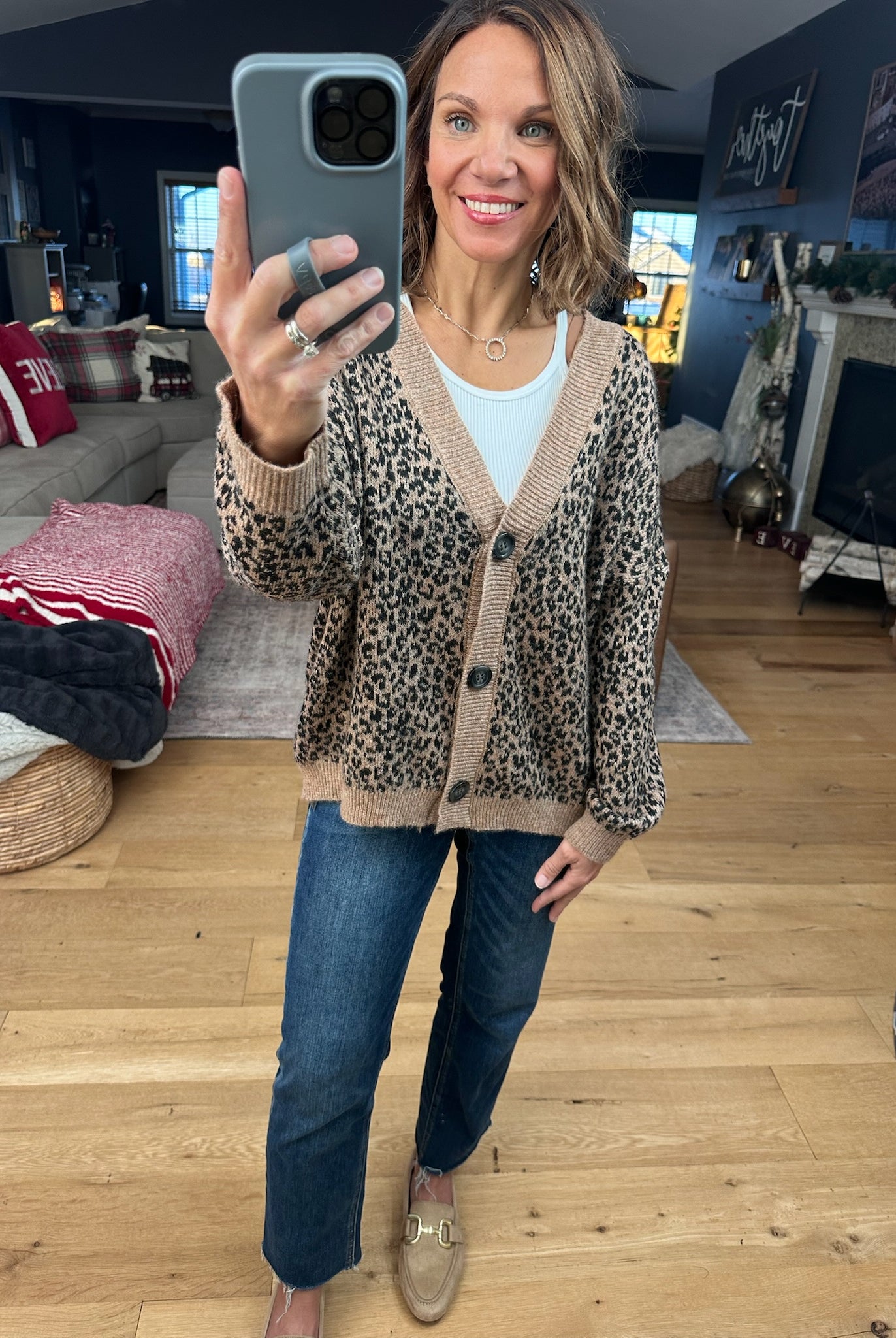 Made For More Animal Print Cardigan-Sweaters-By Together-Anna Kaytes Boutique, Women's Fashion Boutique in Grinnell, Iowa