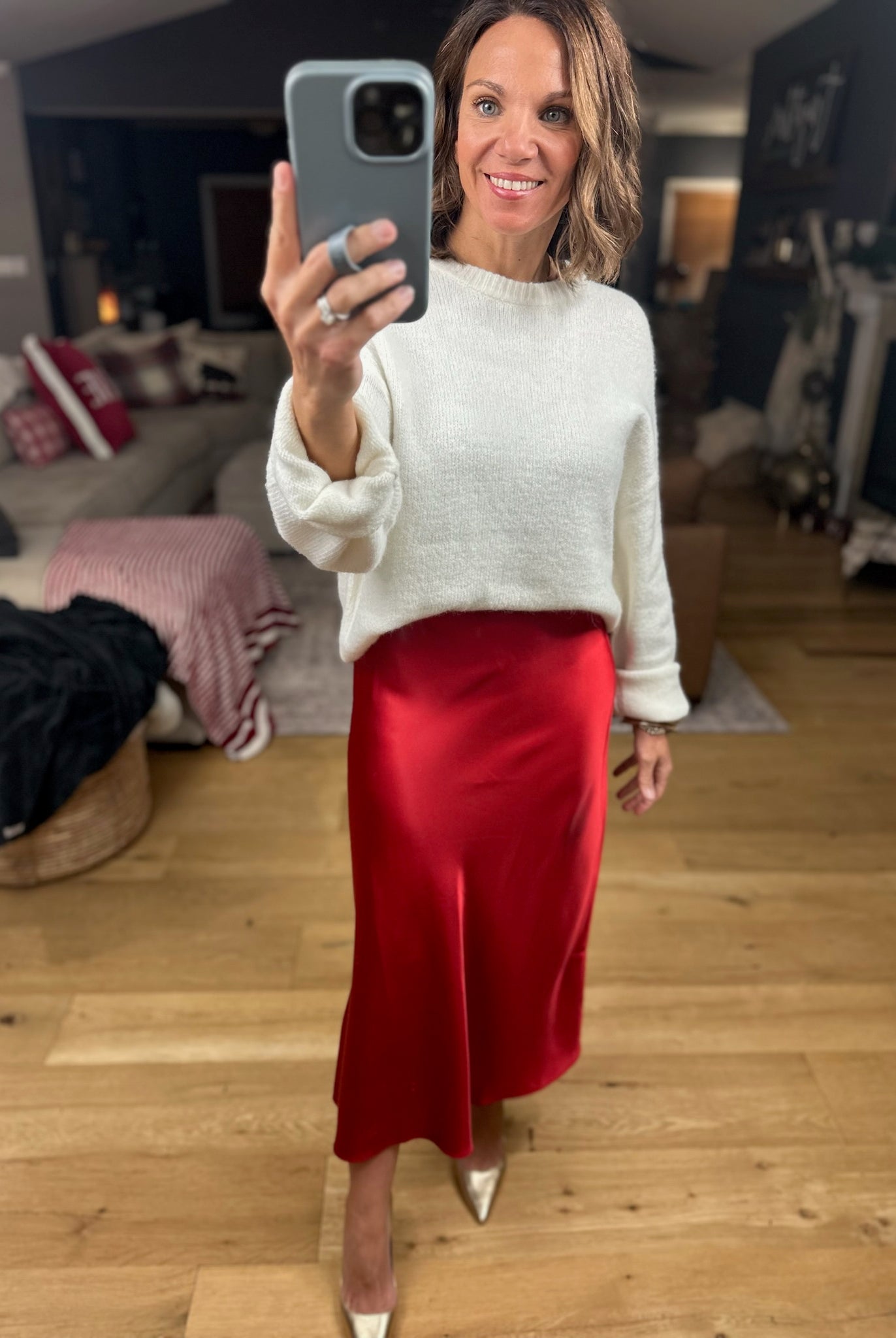 Full Of Cheer Midi Skirt-Dresses-Wishlist-Anna Kaytes Boutique, Women's Fashion Boutique in Grinnell, Iowa