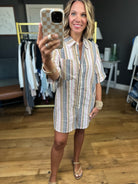 Promise You Striped Pocket Romper - Blush Multi-Wishlist-Anna Kaytes Boutique, Women's Fashion Boutique in Grinnell, Iowa