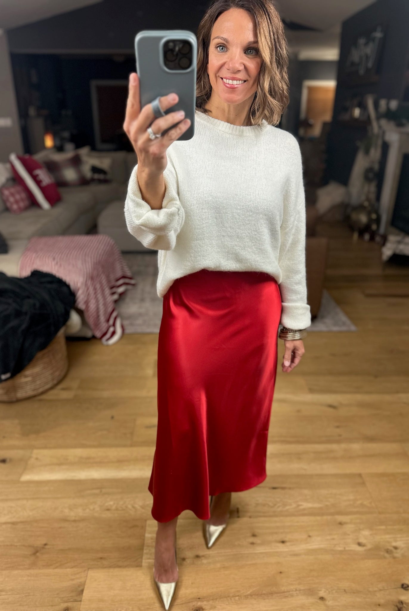 Full Of Cheer Midi Skirt-Dresses-Wishlist-Anna Kaytes Boutique, Women's Fashion Boutique in Grinnell, Iowa